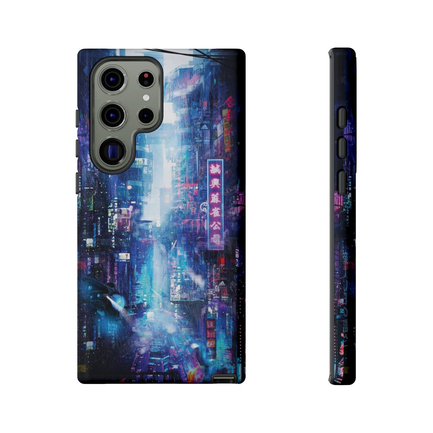 Night Life Futuristic City Wallpaper Phone Case | iPhone 15 Plus/ Pro, 14, 13, 12| Google Pixel 7, Pro, 5| Samsung Galaxy S23 All Major Phone Models