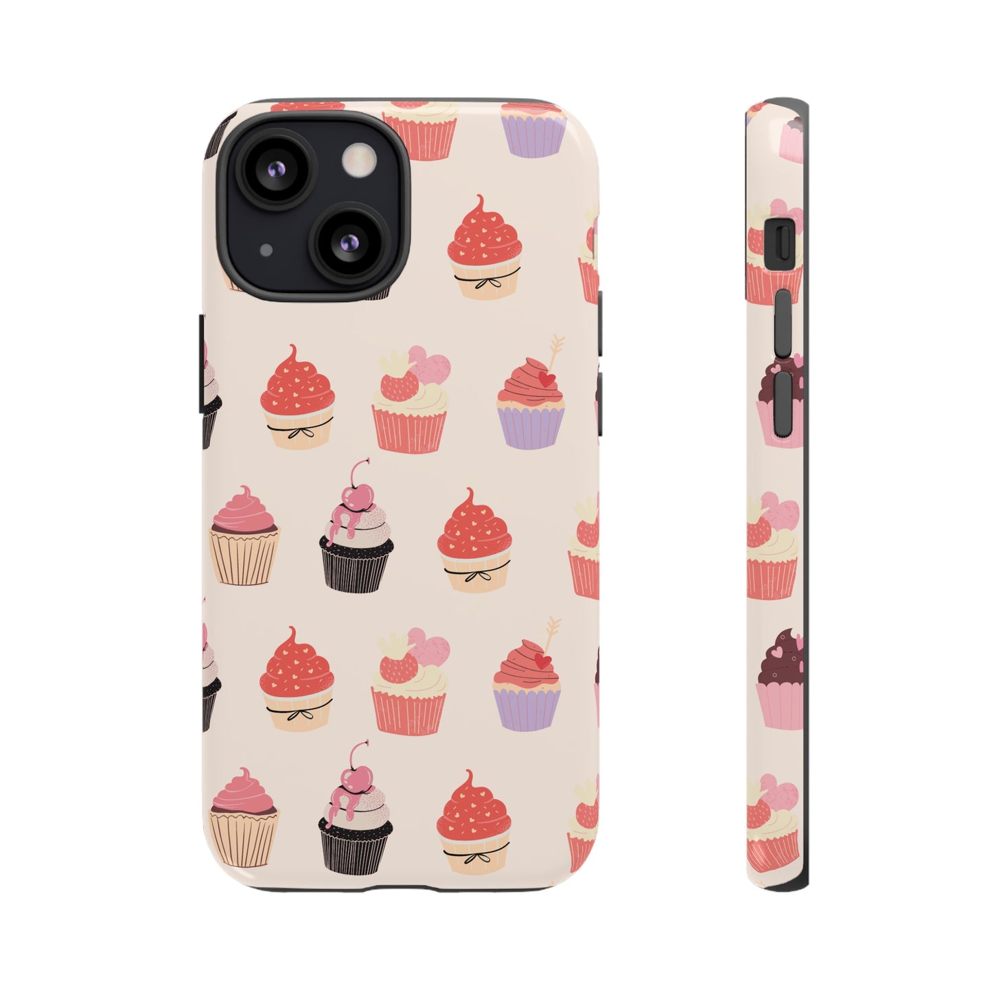 Cupcake Collage Wallpaper Phone Case | iPhone 15 Plus/ Pro, 14, 13, 12| Google Pixel 7, Pro, 5| Samsung Galaxy S23 All Major Phone Models