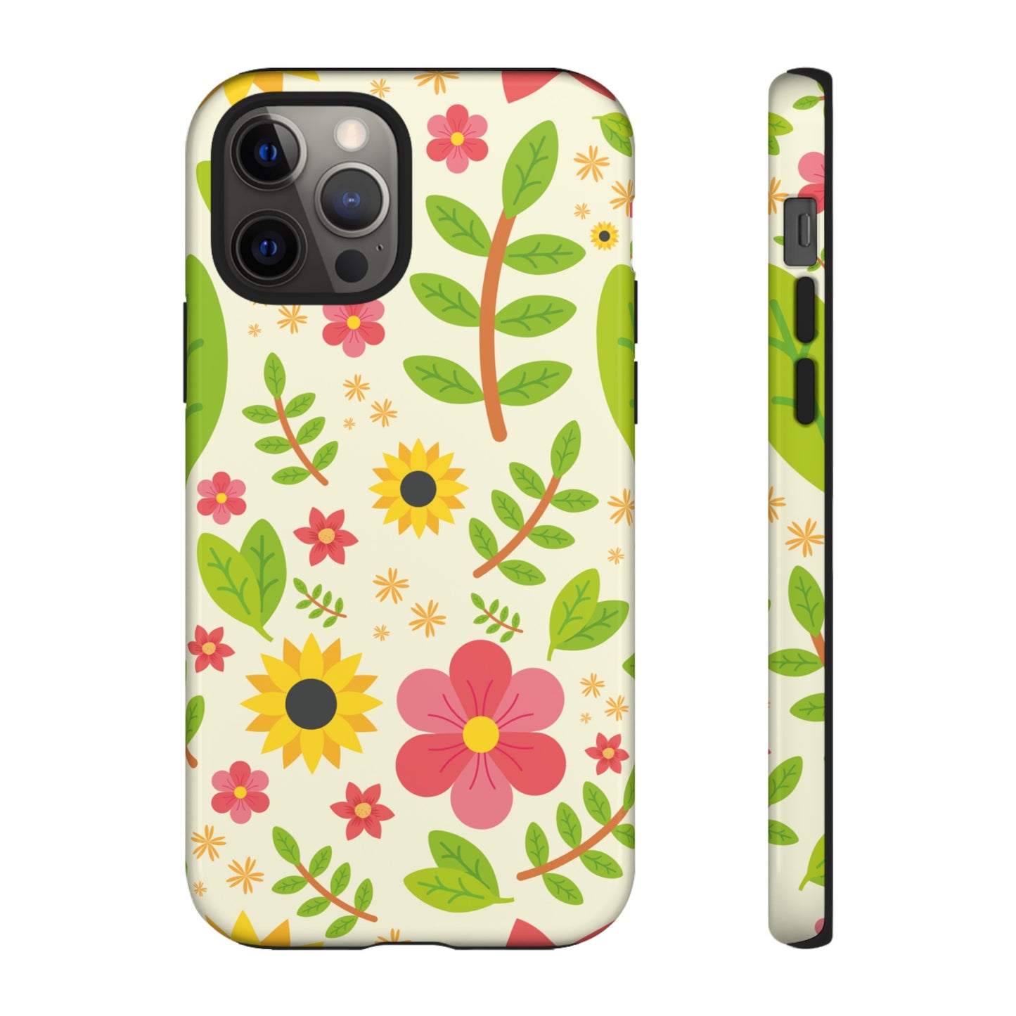 Botanical Flowers Phone Case | iPhone 15 Plus/ Pro, 14, 13, 12| Google Pixel 7, Pro, 5| Samsung Galaxy S23 All Major Phone Models