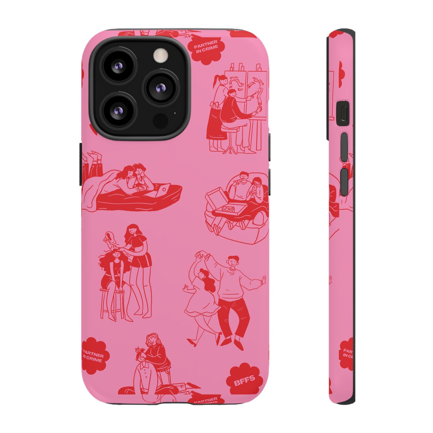 Pink Valentine's Day Wallpaper Phone Case | iPhone 15 Plus/ Pro, 14, 13, 12| Google Pixel 7, Pro, 5| Samsung Galaxy S23 All Major Phone Models