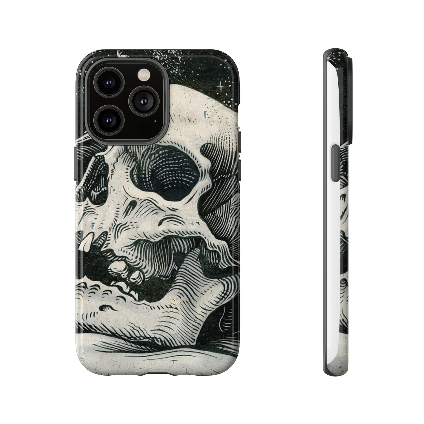 Skull Wallpaper Phone Case | iPhone 15 Plus/ Pro, 14, 13, 12| Google Pixel 7, Pro, 5| Samsung Galaxy S23 All Major Phone Models