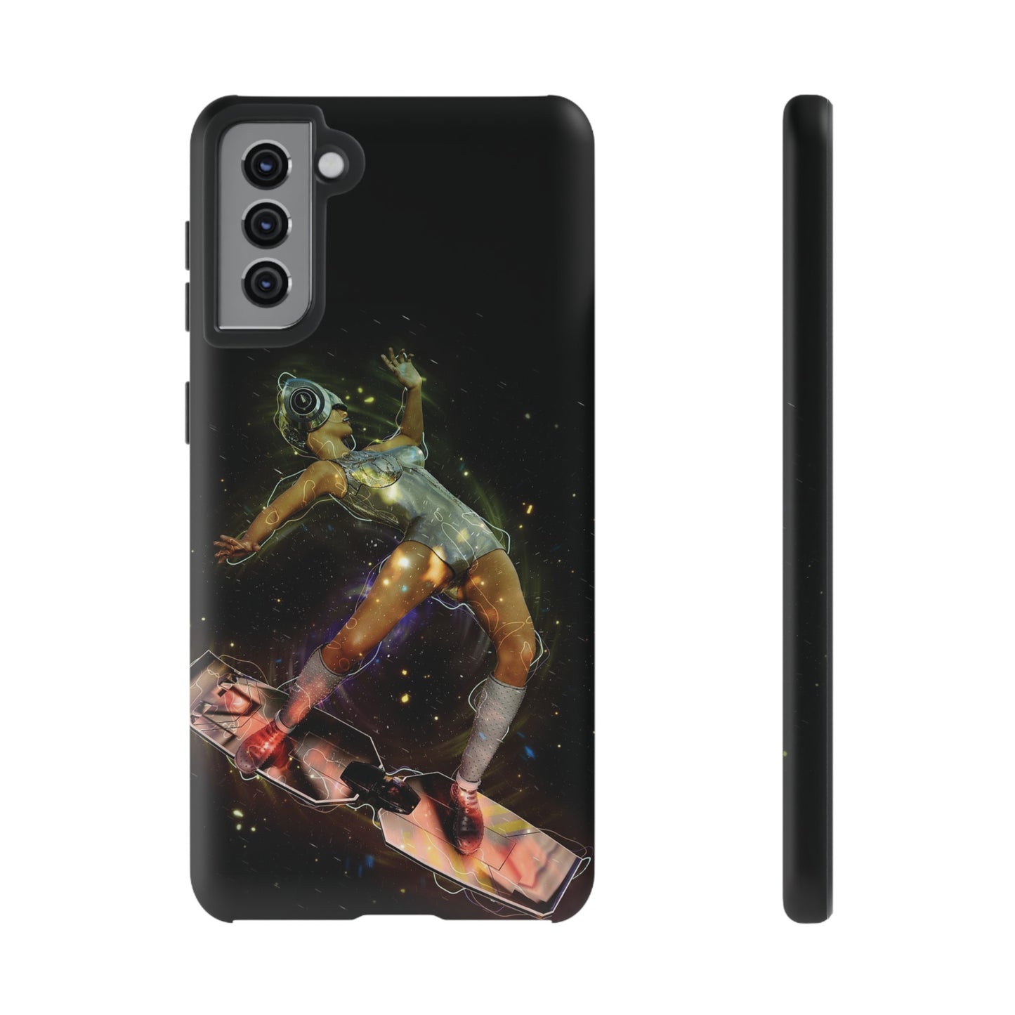 Sci-Fi Skateboard Wallpaper Phone Case | iPhone 15 Plus/ Pro, 14, 13, 12| Google Pixel 7, Pro, 5| Samsung Galaxy S23 All Major Phone Models