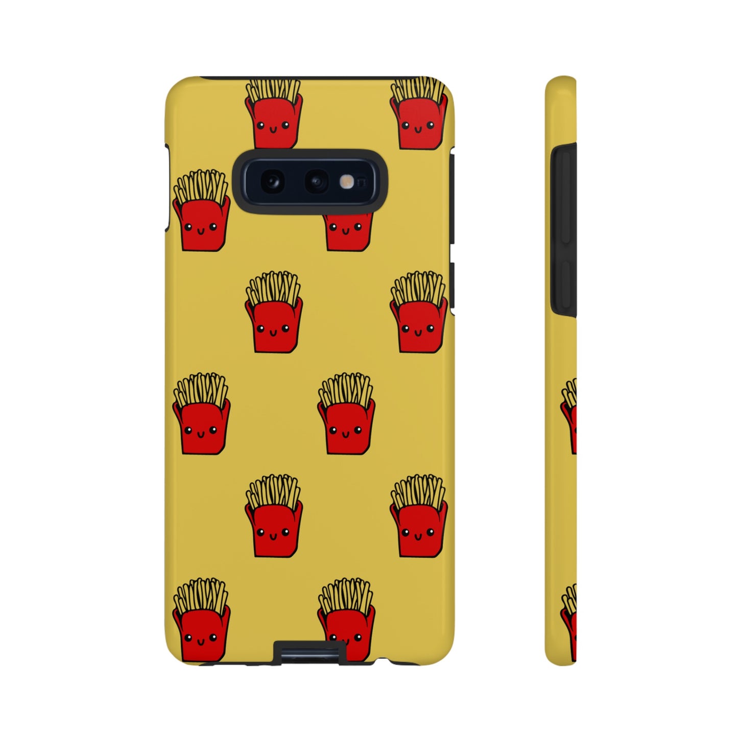 Smiling Fries Wallpaper Phone Case | iPhone 15 Plus/ Pro, 14, 13, 12| Google Pixel 7, Pro, 5| Samsung Galaxy S23 All Major Phone Models