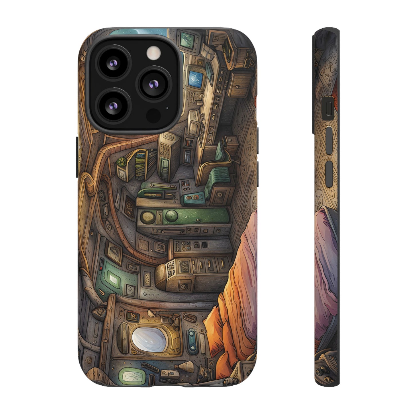 Cosy Spaceship Wallpaper Phone Case | iPhone 15 Plus/ Pro, 14, 13, 12| Google Pixel 7, Pro, 5| Samsung Galaxy S23 All Major Phone Models