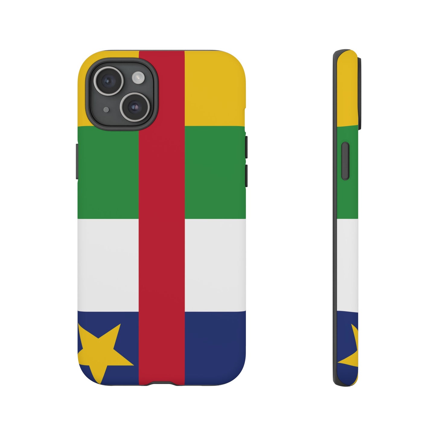 Central African Republic Flag Phone Case | iPhone 15 Plus/ Pro, 14, 13, 12| Google Pixel 7, Pro, 5| Samsung Galaxy S23 All Major Phone Models