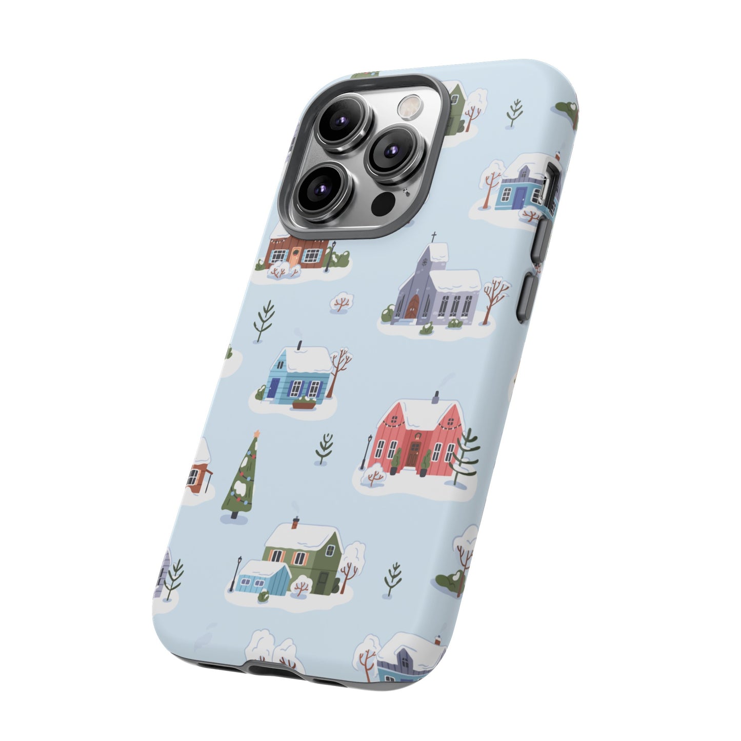 Snowy Merry Christmas Wallpaper Phone Case | iPhone 15 Plus/ Pro, 14, 13, 12| Google Pixel 7, Pro, 5| Samsung Galaxy S23 All Major Phone Models