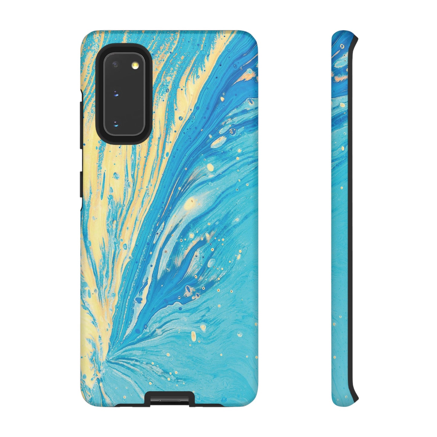 Fan of Yellow & Blue Paint Phone Case | iPhone 15 Plus/ Pro, 14, 13, 12| Google Pixel 7, Pro, 5| Samsung Galaxy S23 All Major Phone Models