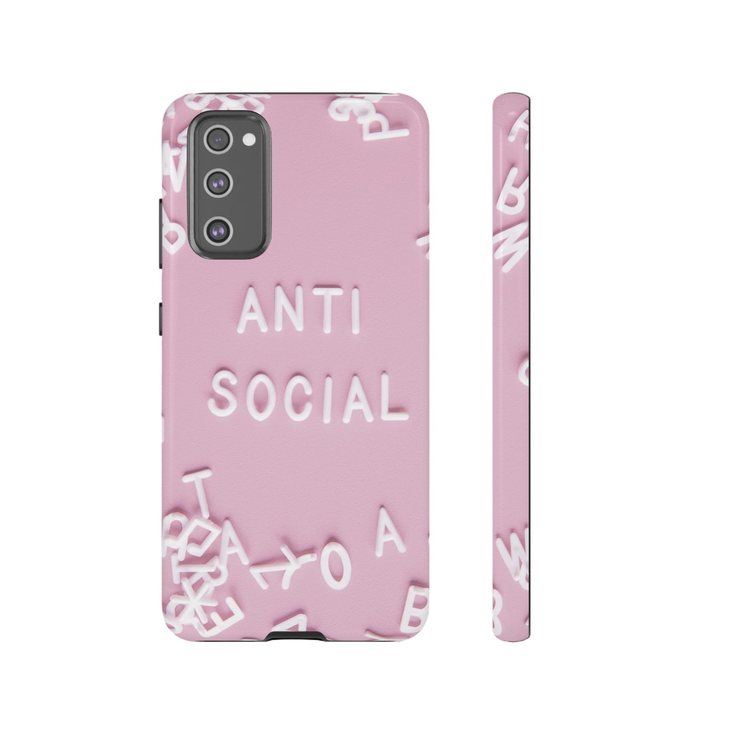 Anti Social Phone Case | iPhone 15 Plus/ Pro, 14, 13, 12| Google Pixel 7, Pro, 5| Samsung Galaxy S23 All Major Phone Models