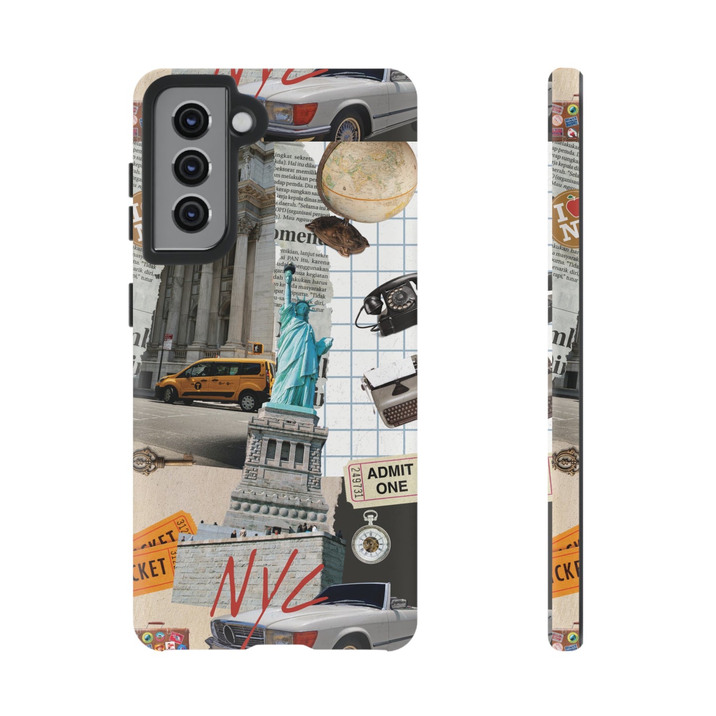 New York City Collage Wallpaper Phone Case | iPhone 15 Plus/ Pro, 14, 13, 12| Google Pixel 7, Pro, 5| Samsung Galaxy S23 All Major Phone Models