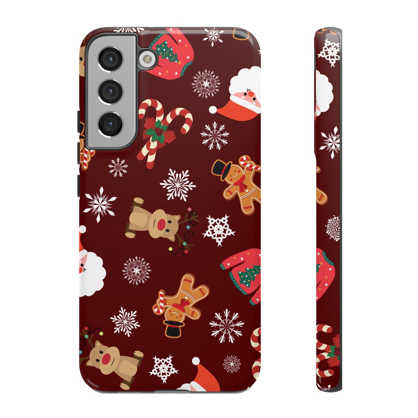 Festive Christmas Wallpaper Phone Case | iPhone 15 Plus/ Pro, 14, 13, 12| Google Pixel 7, Pro, 5| Samsung Galaxy S23 All Major Phone Models