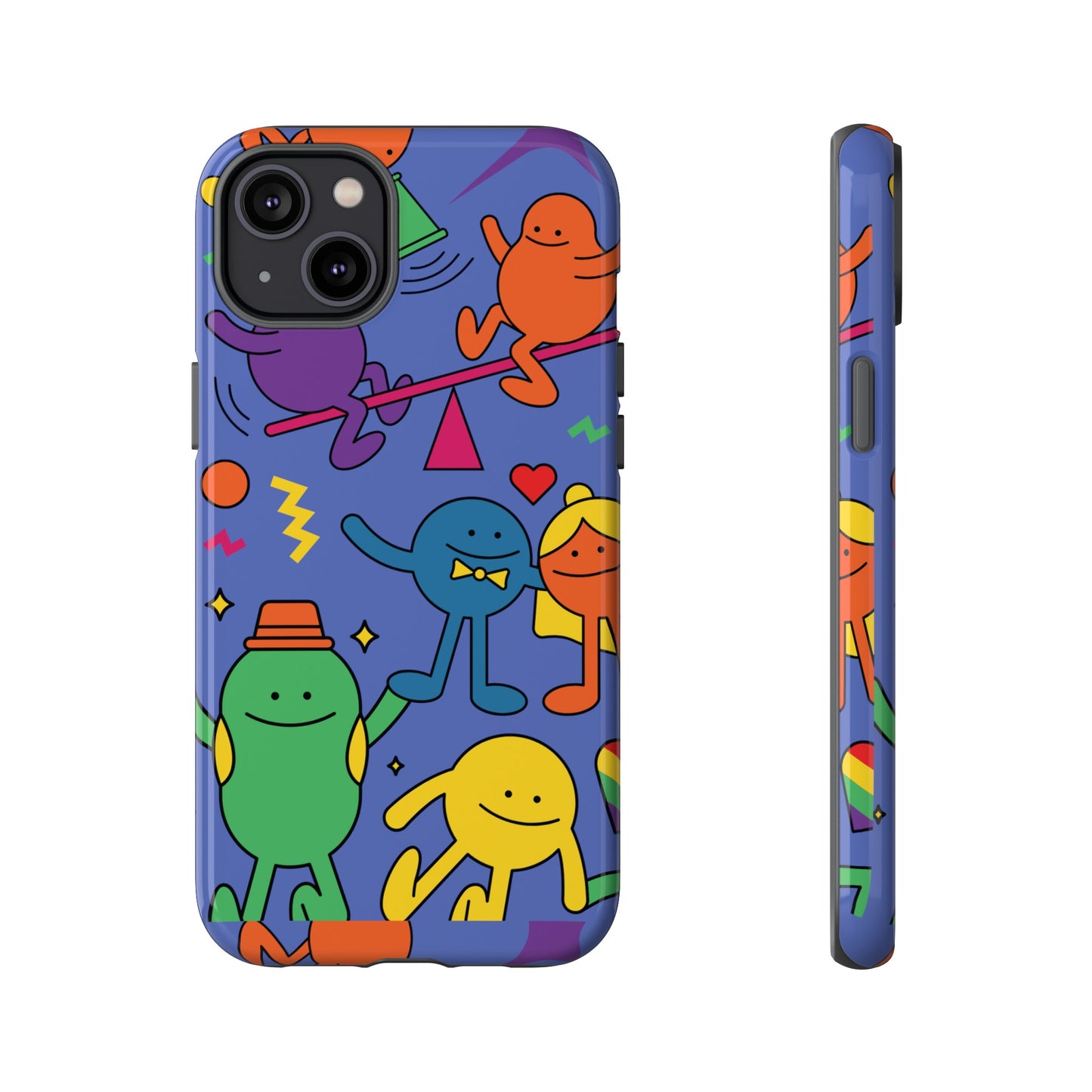 Colourful Cartoon Wallpaper Phone Case | iPhone 15 Plus/ Pro, 14, 13, 12| Google Pixel 7, Pro, 5| Samsung Galaxy S23 All Major Phone Models