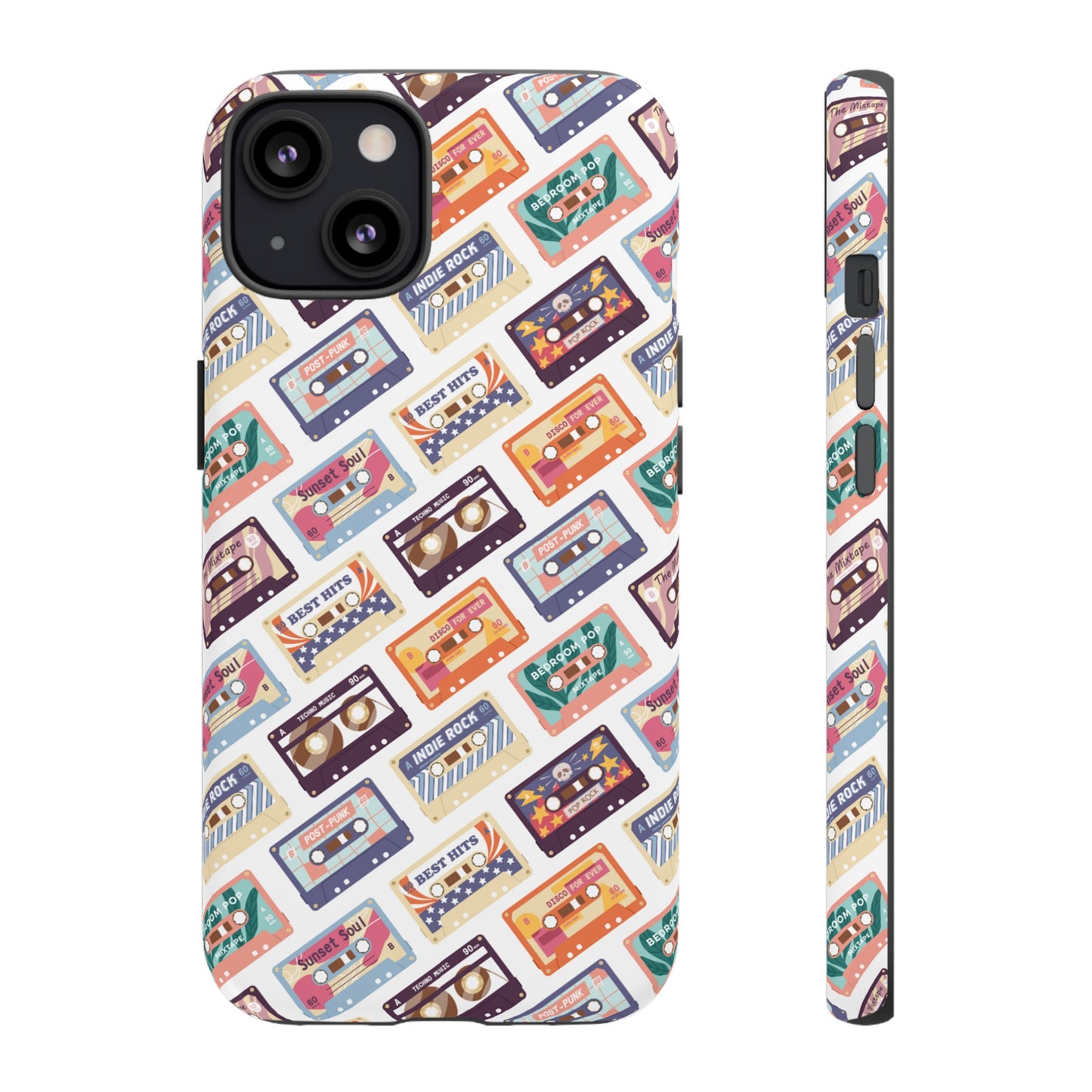 Retro Cassettes Phone Case | iPhone 15 Plus/ Pro, 14, 13, 12| Google Pixel 7, Pro, 5| Samsung Galaxy S23 All Major Phone Models