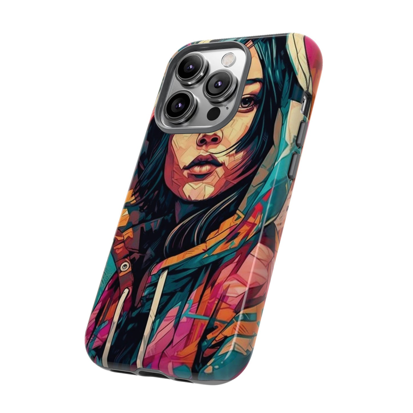 Girl Painting Wallpaper Phone Case | iPhone 15 Plus/ Pro, 14, 13, 12| Google Pixel 7, Pro, 5| Samsung Galaxy S23 All Major Phone Models