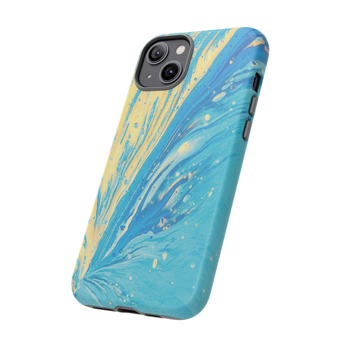 Fan of Yellow & Blue Paint Phone Case | iPhone 15 Plus/ Pro, 14, 13, 12| Google Pixel 7, Pro, 5| Samsung Galaxy S23 All Major Phone Models