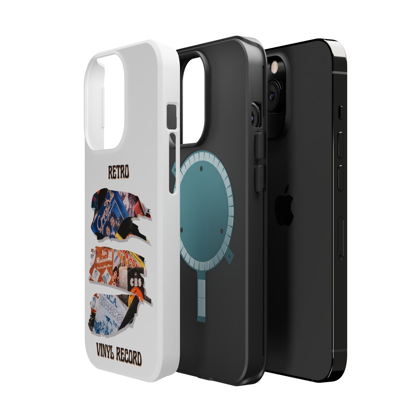 Retro Vinyl Record Phone Case | iPhone 15 Plus/ Pro, 14, 13, 12|