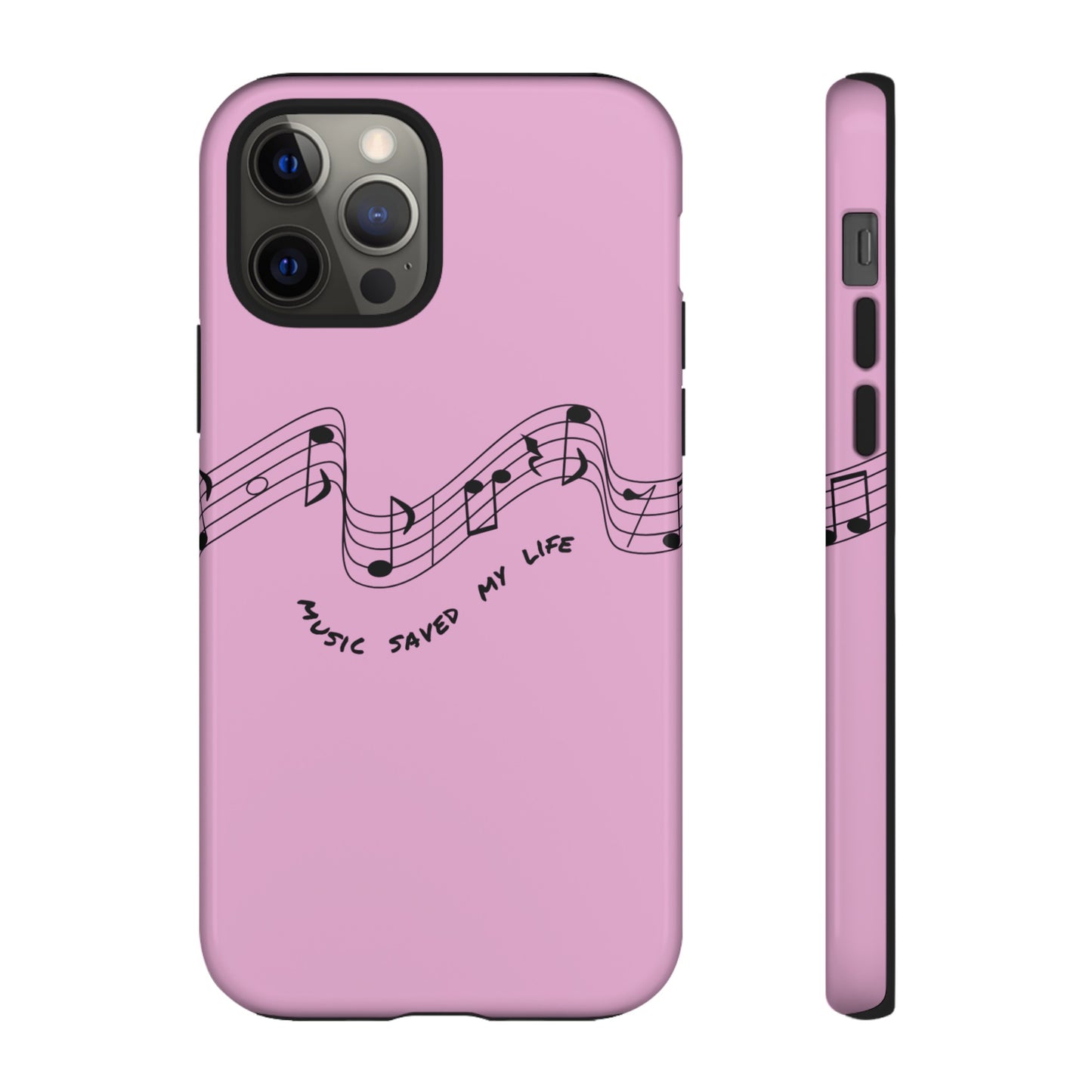 Music Saved My Life Wallpaper Phone Case | iPhone 15 Plus/ Pro, 14, 13, 12| Google Pixel 7, Pro, 5| Samsung Galaxy S23 All Major Phone Models