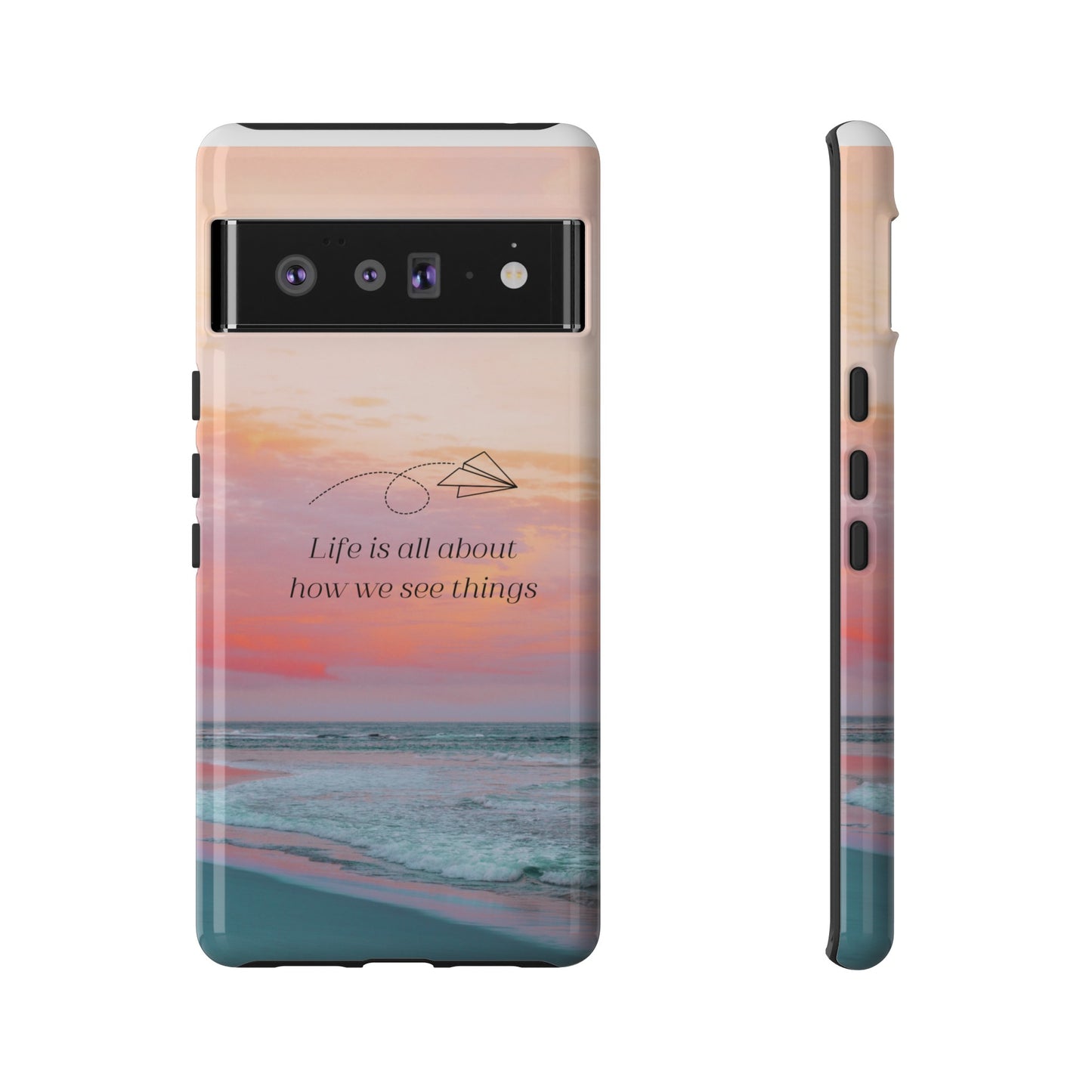 Thoughts at Sunset Phone Case | iPhone 15 Plus/ Pro, 14, 13, 12| Google Pixel 7, Pro, 5| Samsung Galaxy S23 All Major Phone Models