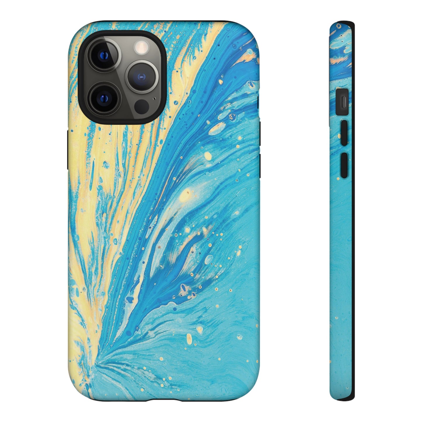 Fan of Yellow & Blue Paint Phone Case | iPhone 15 Plus/ Pro, 14, 13, 12| Google Pixel 7, Pro, 5| Samsung Galaxy S23 All Major Phone Models