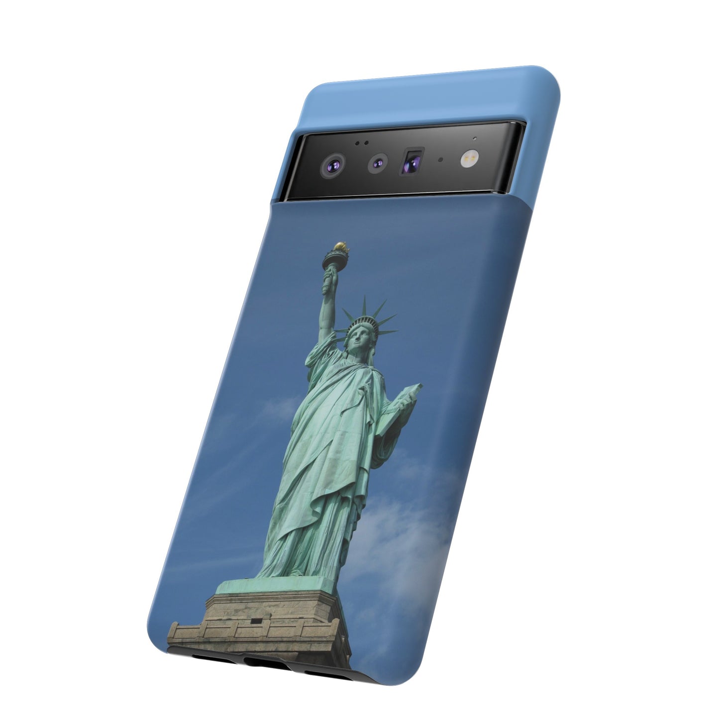 Statue Of Liberty Wallpaper Phone Case | iPhone 15 Plus/ Pro, 14, 13, 12| Google Pixel 7, Pro, 5| Samsung Galaxy S23 All Major Phone Models