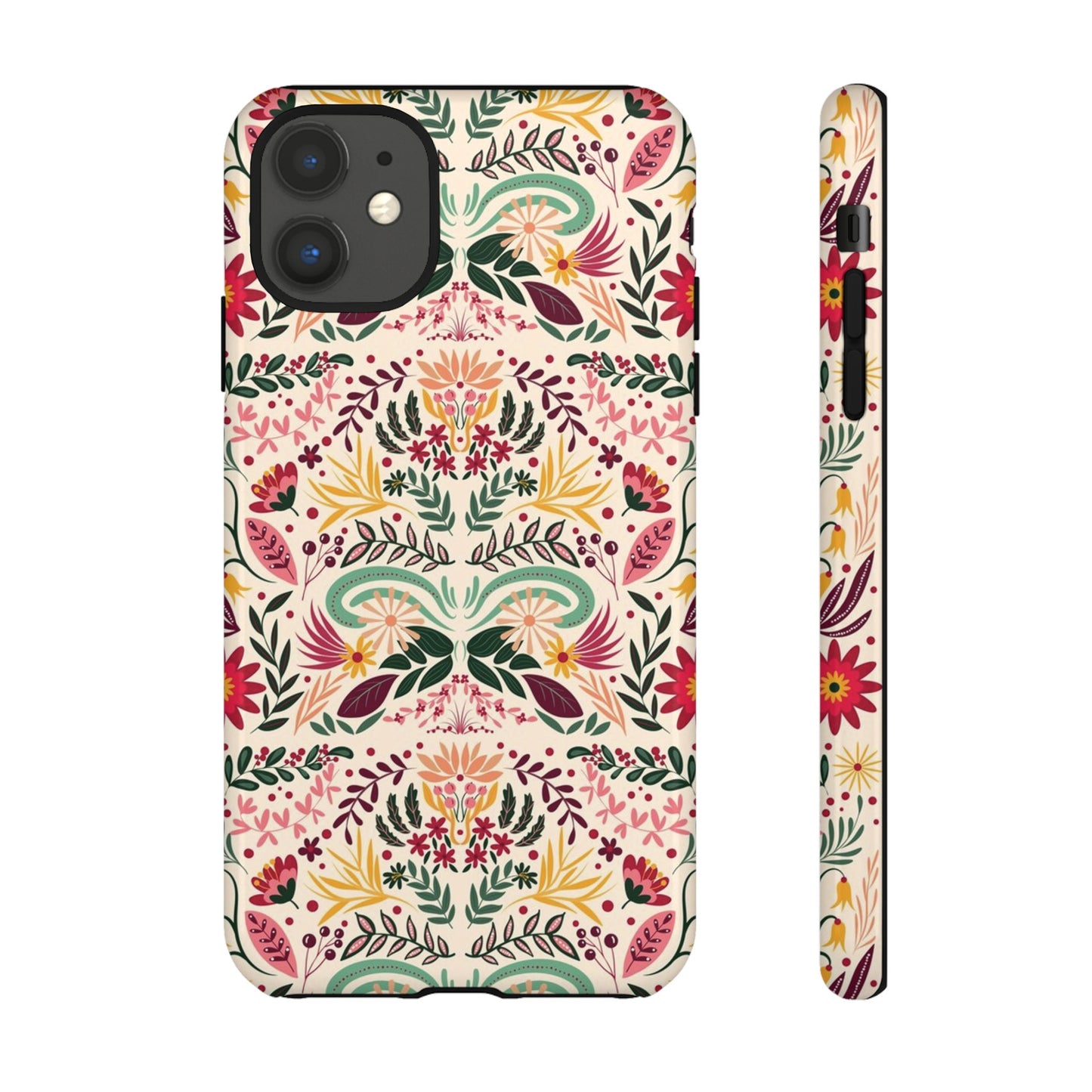 Bright Floral Wallpaper Phone Case | iPhone 15 Plus/ Pro, 14, 13, 12| Google Pixel 7, Pro, 5| Samsung Galaxy S23 All Major Phone Models