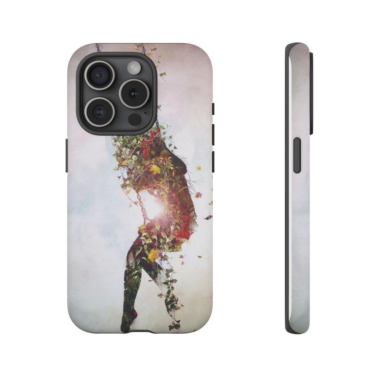 Flower Swing Girl Wallpaper Phone Case | iPhone 15 Plus/ Pro, 14, 13, 12| Google Pixel 7, Pro, 5| Samsung Galaxy S23 All Major Phone Models