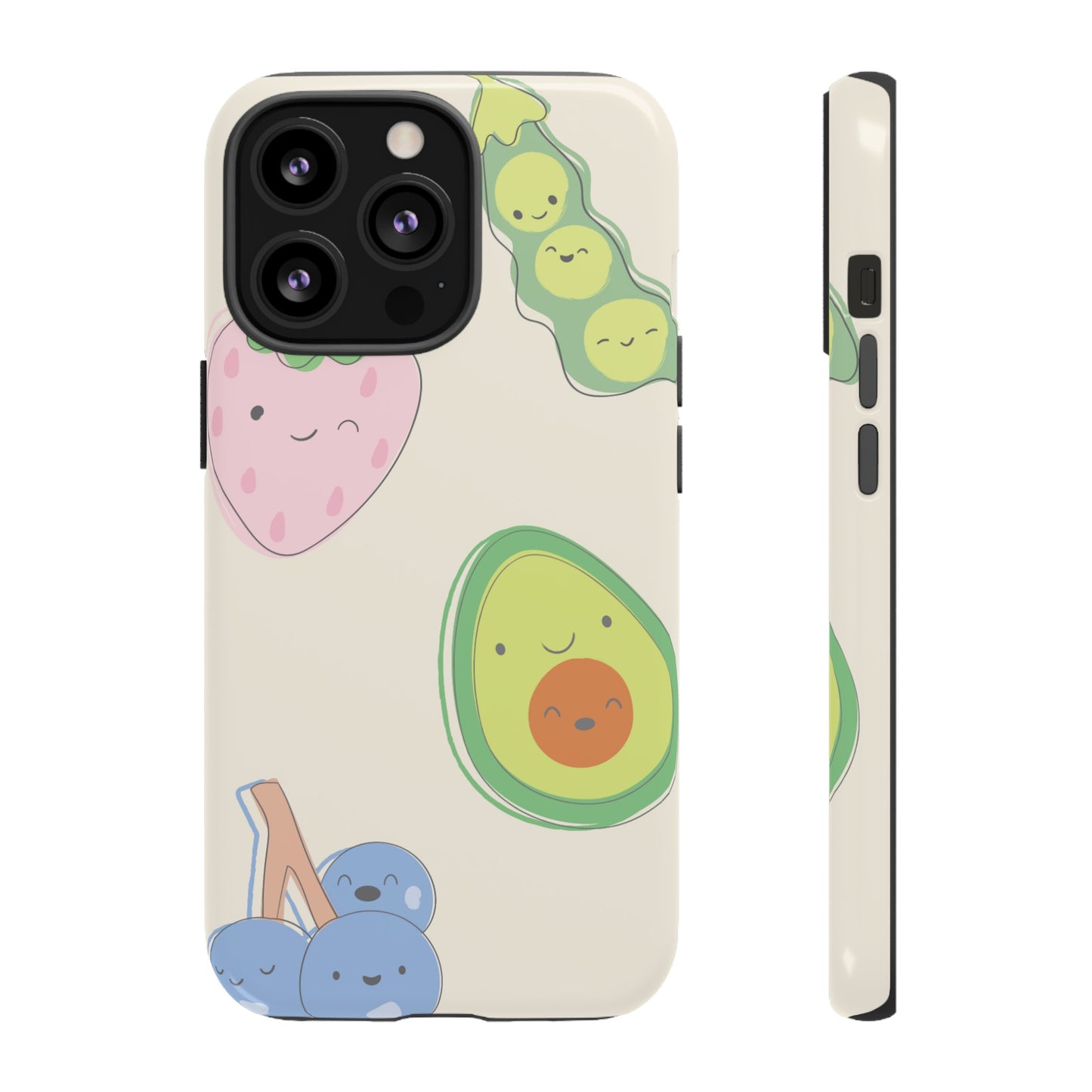 Happy Food Wallpaper Phone Case | iPhone 15 Plus/ Pro, 14, 13, 12| Google Pixel 7, Pro, 5| Samsung Galaxy S23 All Major Phone Models