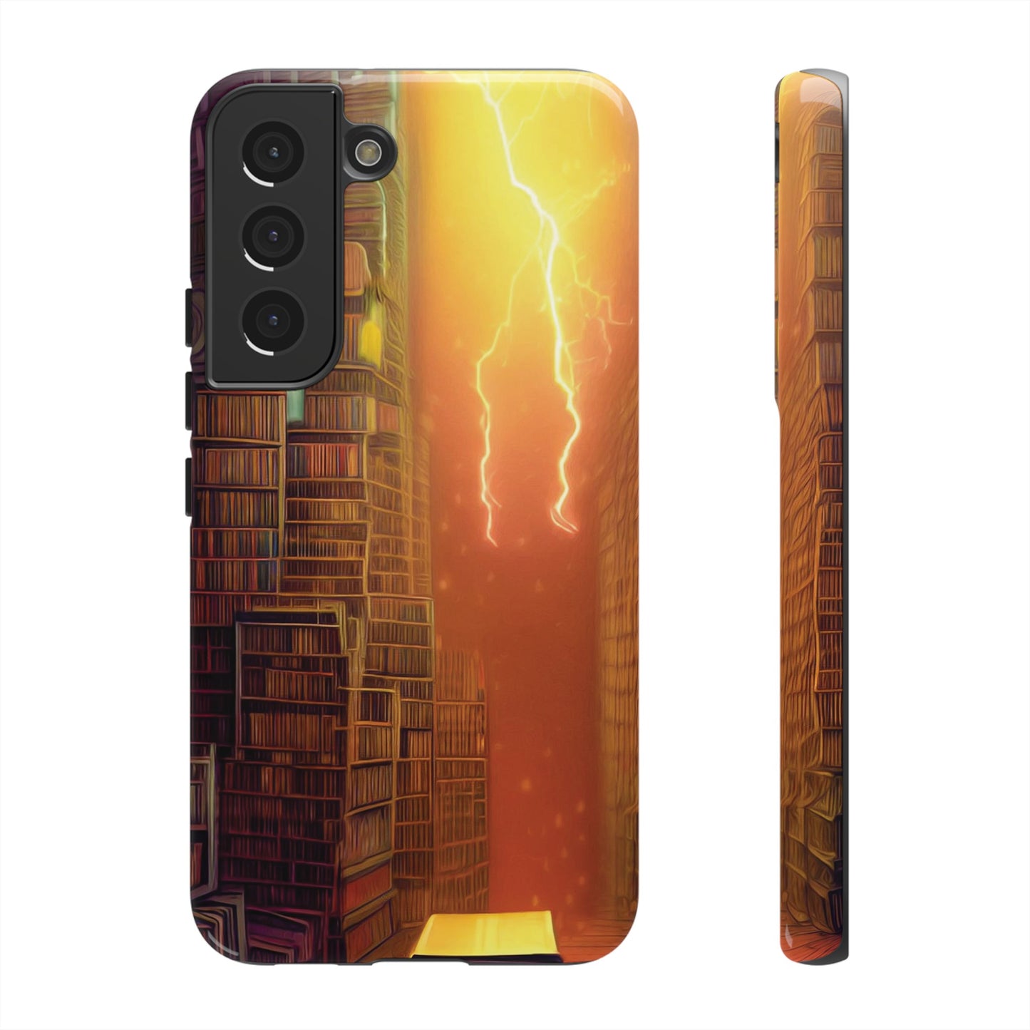 Lightning in the Library Wallpaper Phone Case | iPhone 15 Plus/ Pro, 14, 13, 12| Google Pixel 7, Pro, 5| Samsung Galaxy S23 All Major Phone Models