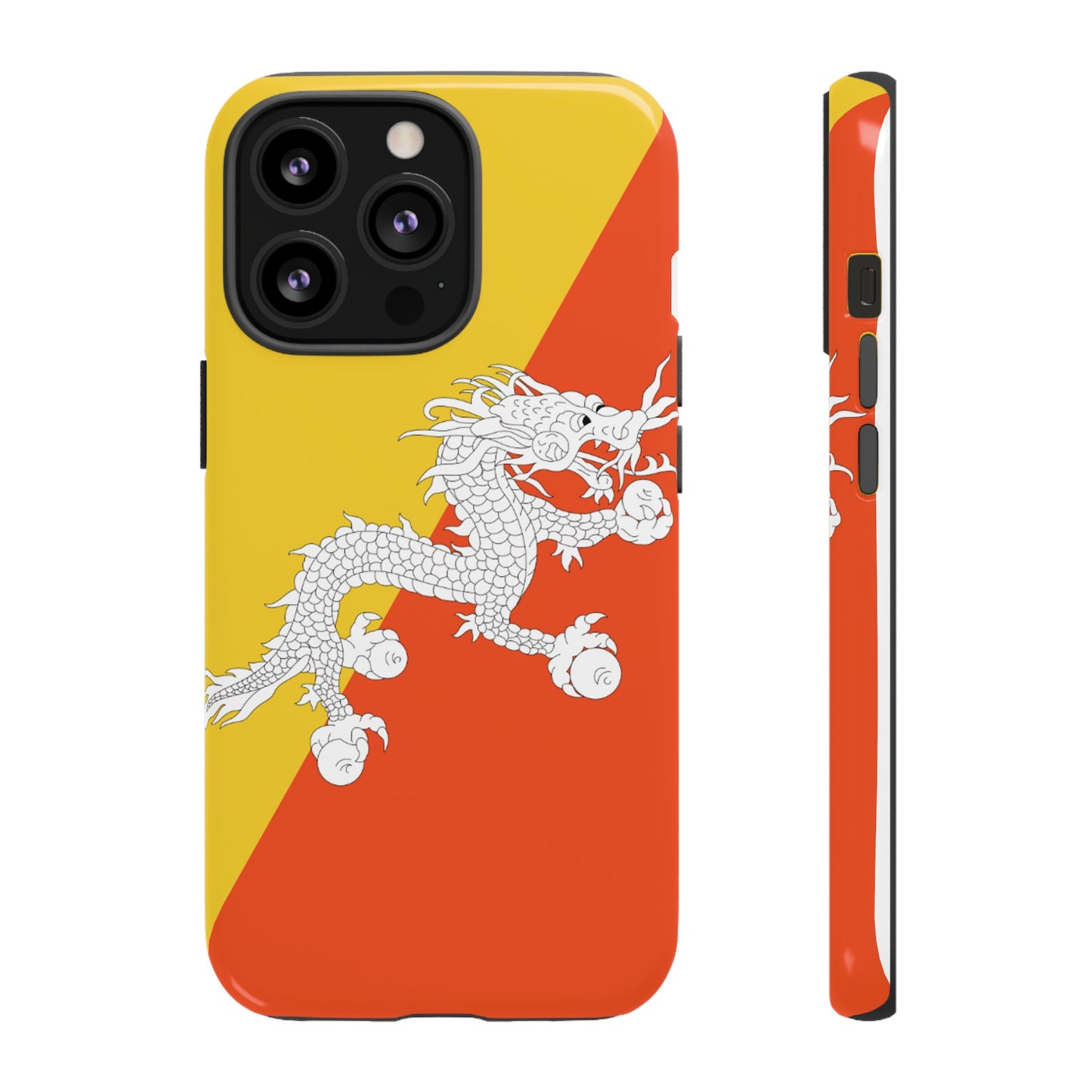 Bhutan Flag Phone Case | iPhone 15 Plus/ Pro, 14, 13, 12| Google Pixel 7, Pro, 5| Samsung Galaxy S23 All Major Phone Models