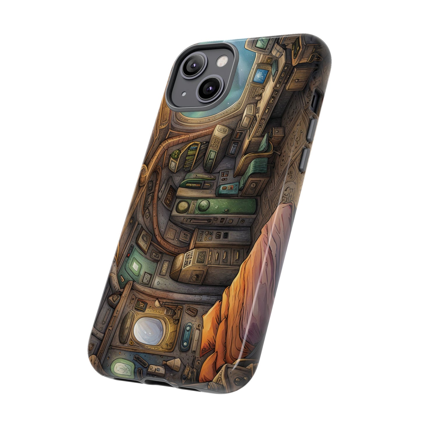 Cosy Spaceship Wallpaper Phone Case | iPhone 15 Plus/ Pro, 14, 13, 12| Google Pixel 7, Pro, 5| Samsung Galaxy S23 All Major Phone Models