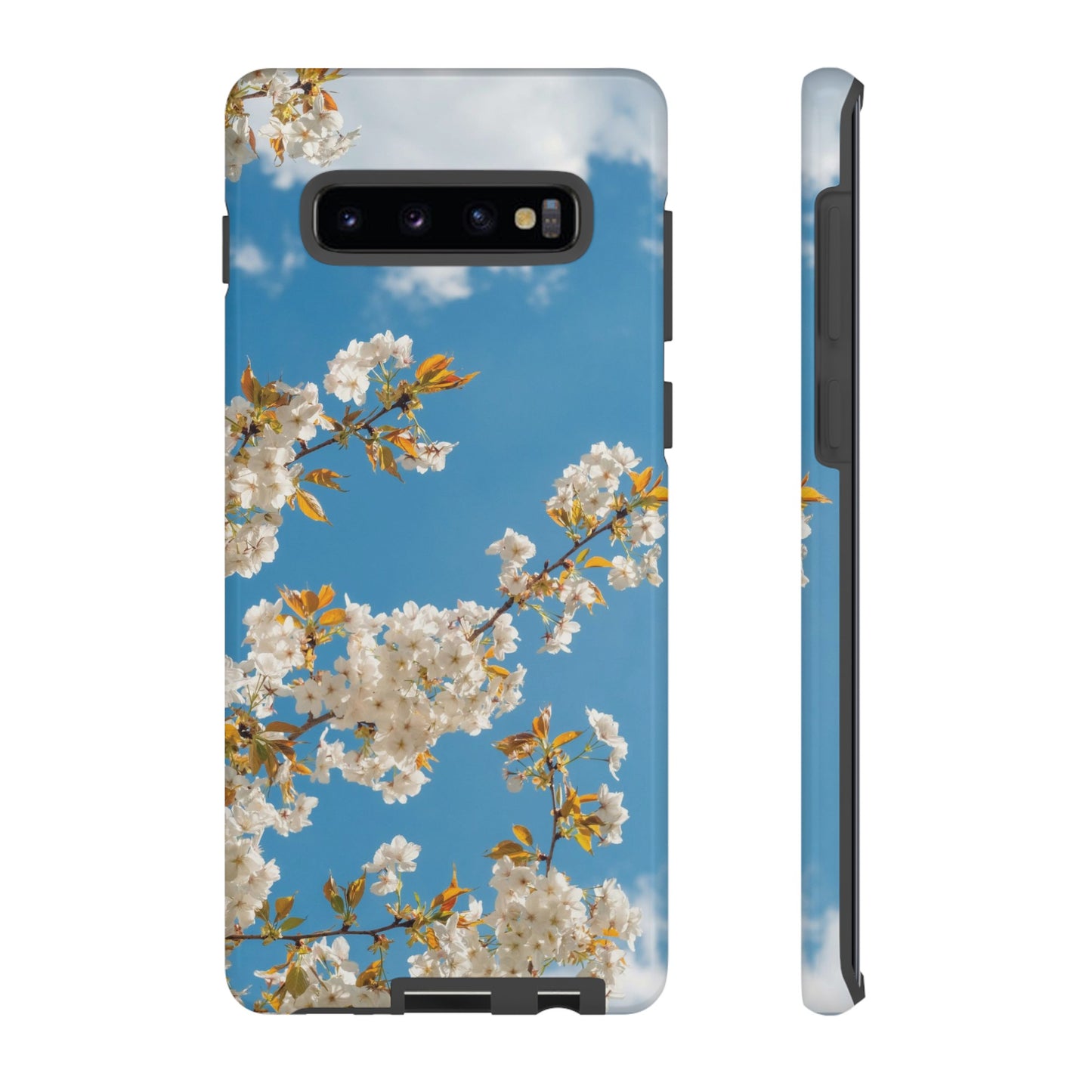 White Blossom Wallpaper Phone Case | iPhone 15 Plus/ Pro, 14, 13, 12| Google Pixel 7, Pro, 5| Samsung Galaxy S23 All Major Phone Models