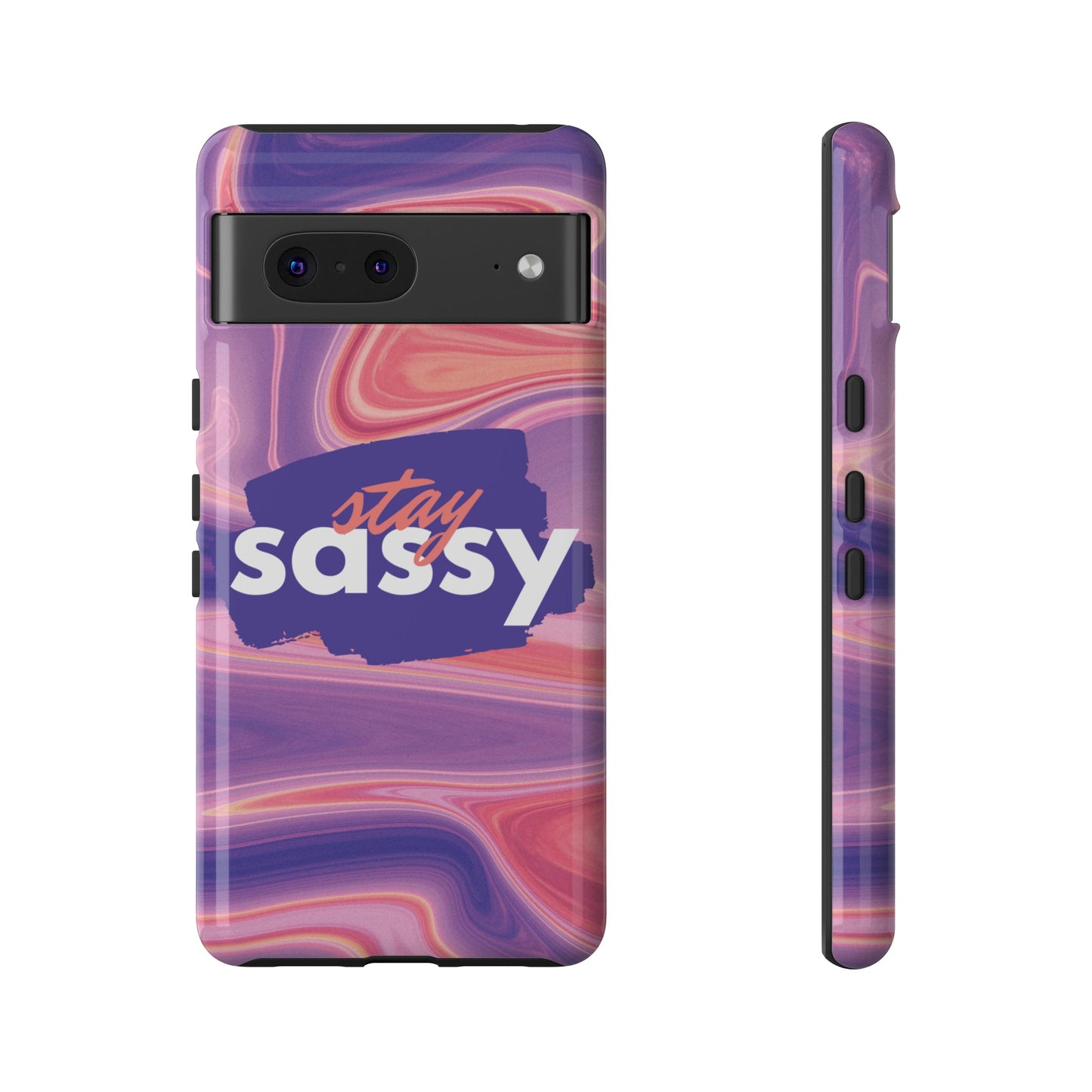 Stay Sassy Wallpaper Phone Case | iPhone 15 Plus/ Pro, 14, 13, 12| Google Pixel 7, Pro, 5| Samsung Galaxy S23 All Major Phone Models