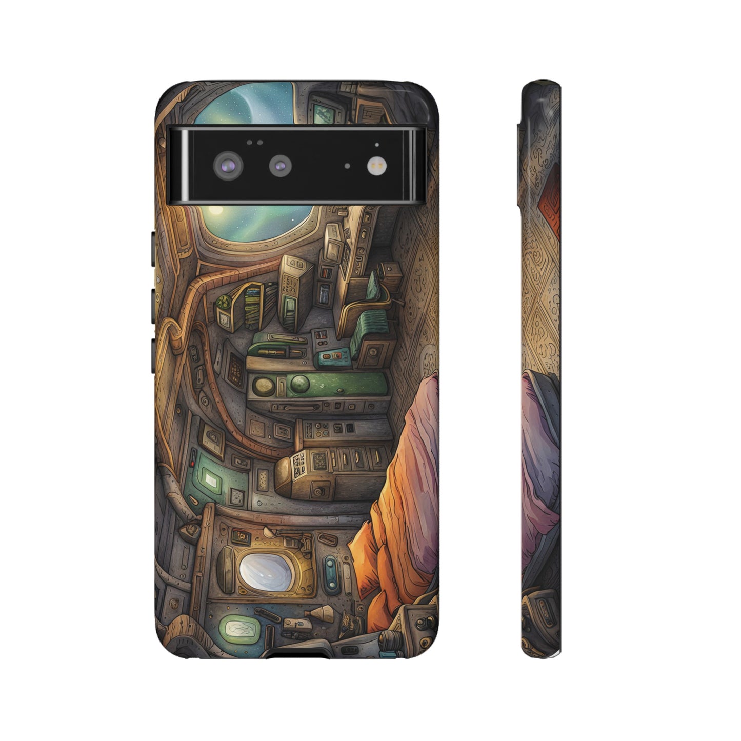 Cosy Spaceship Wallpaper Phone Case | iPhone 15 Plus/ Pro, 14, 13, 12| Google Pixel 7, Pro, 5| Samsung Galaxy S23 All Major Phone Models