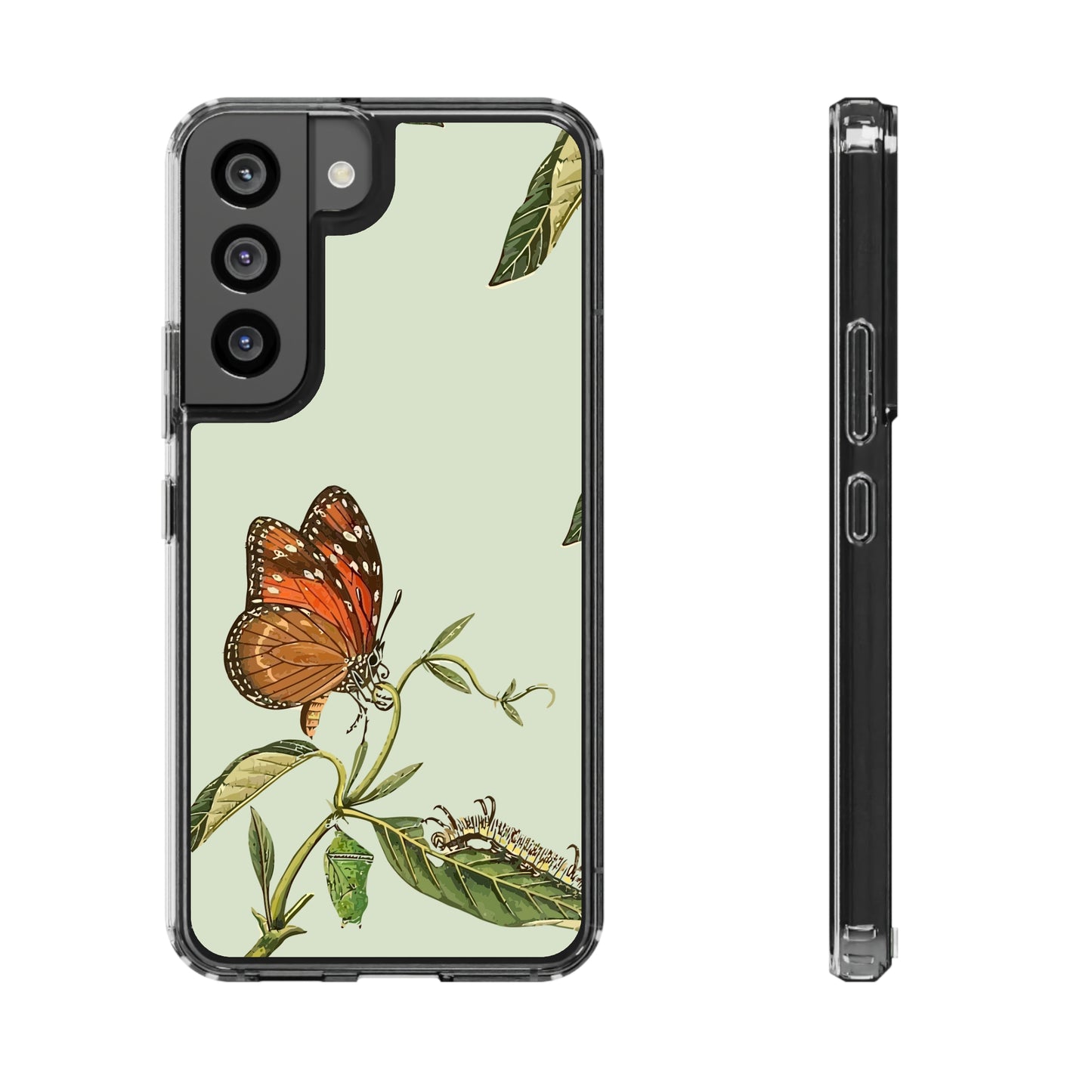 Orange Butterfly Wallpaper Phone Case | iPhone 15 Plus/ Pro, 14, 13, 12| Google Pixel 7, Pro, 5| Samsung Galaxy S23 All Major Phone Models