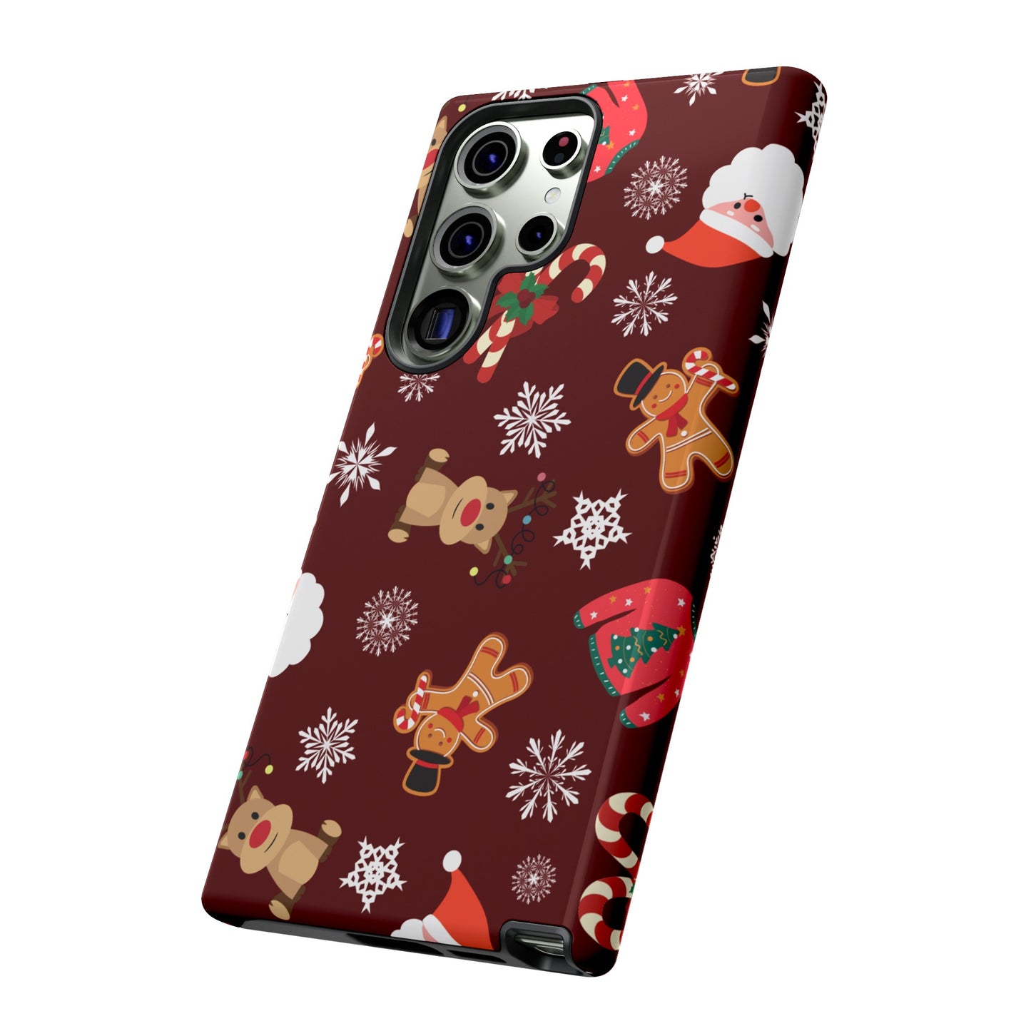 Festive Christmas Wallpaper Phone Case | iPhone 15 Plus/ Pro, 14, 13, 12| Google Pixel 7, Pro, 5| Samsung Galaxy S23 All Major Phone Models