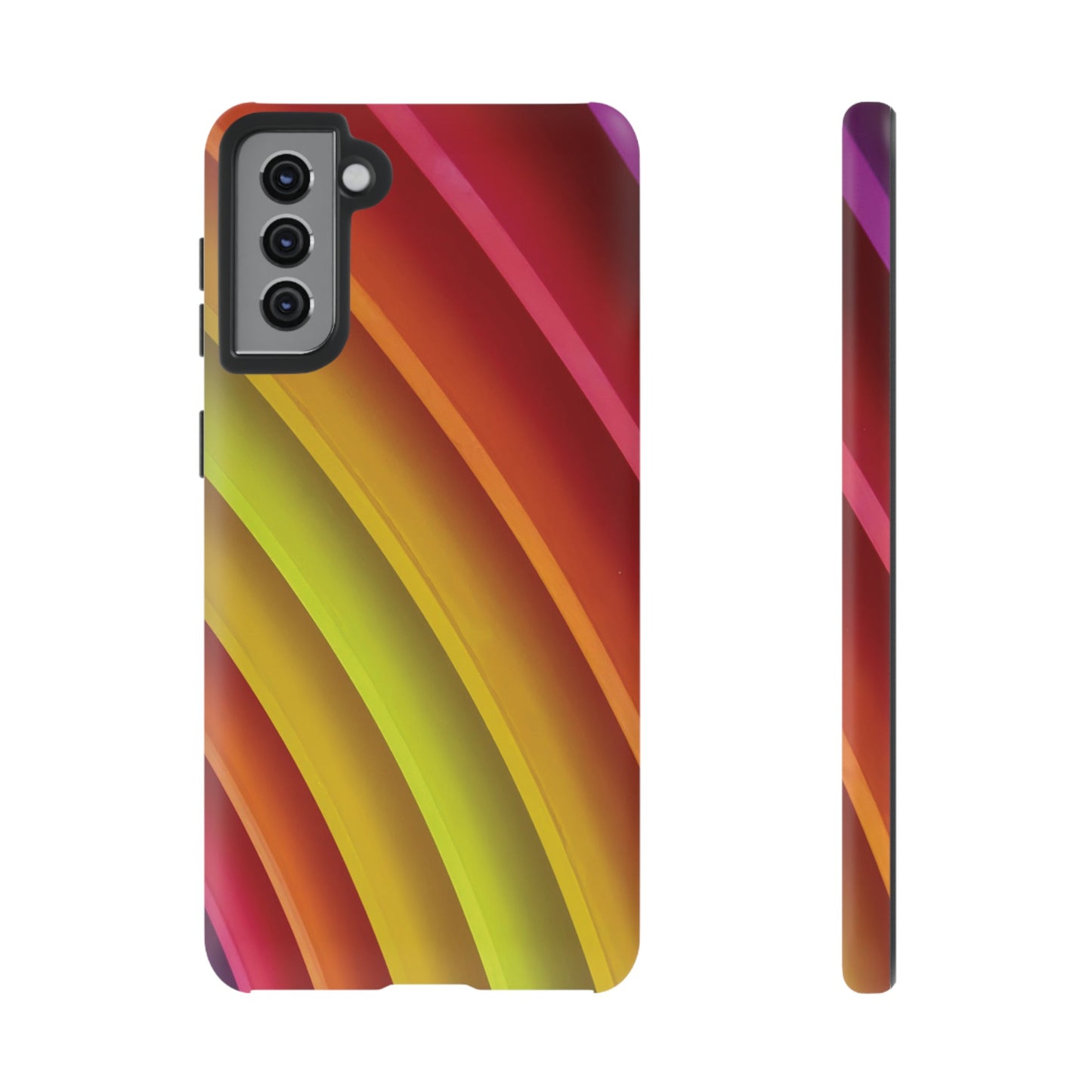 Curved Colourful Wallpaper Phone Case | iPhone 15 Plus/ Pro, 14, 13, 12| Google Pixel 7, Pro, 5| Samsung Galaxy S23 All Major Phone Models