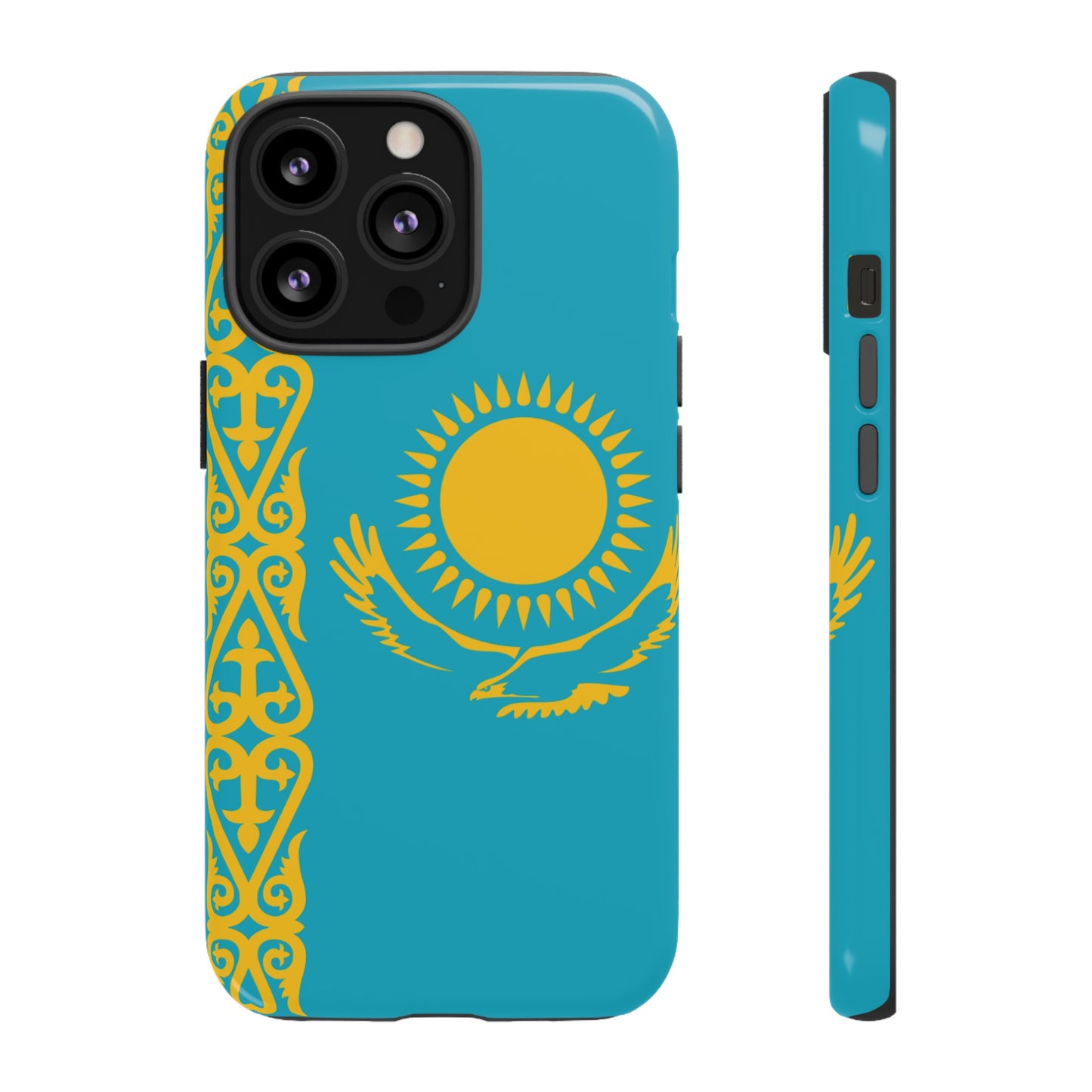 Kazakhstan Flag Phone Case | iPhone 15 Plus/ Pro, 14, 13, 12| Google Pixel 7, Pro, 5| Samsung Galaxy S23 All Major Phone Models