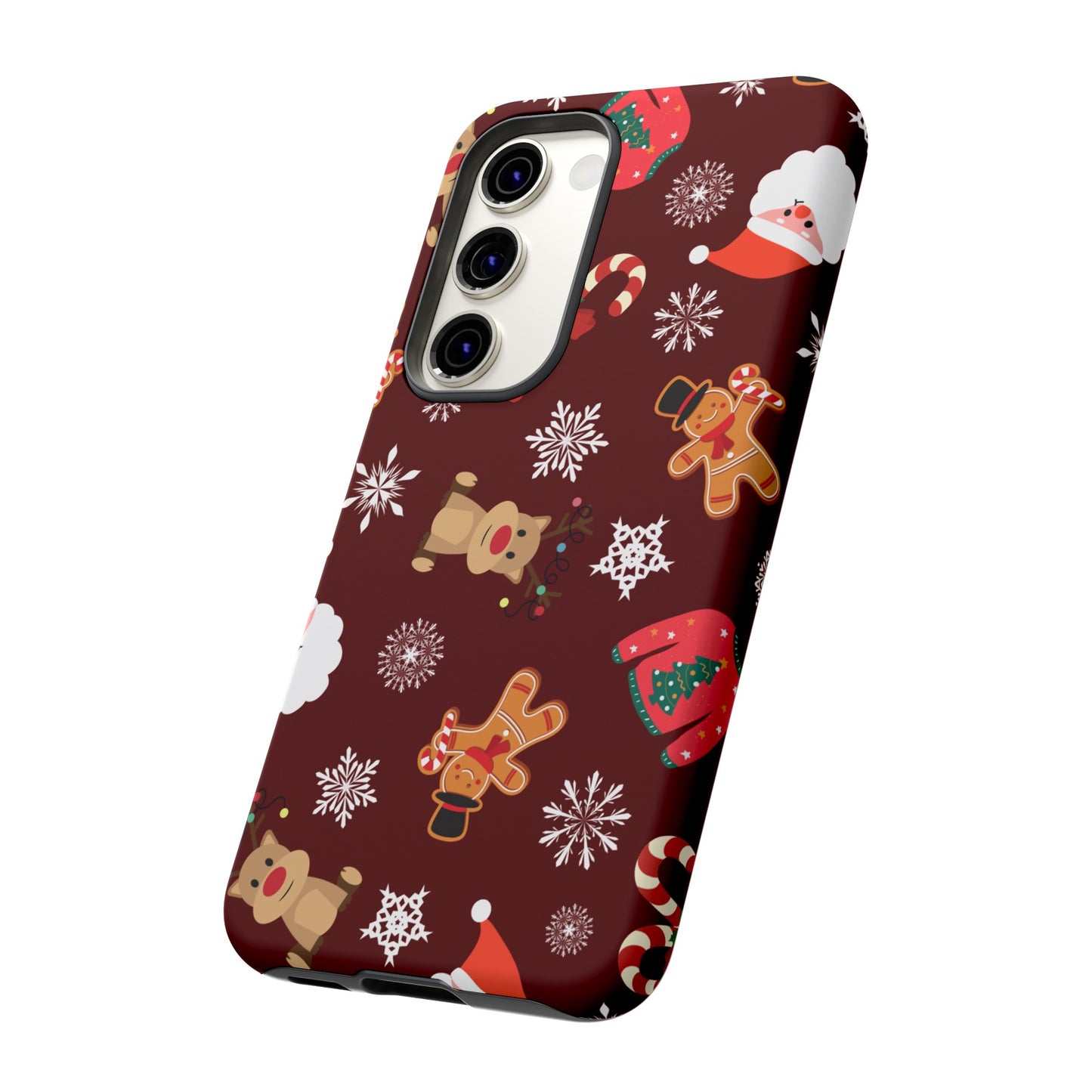 Festive Christmas Wallpaper Phone Case | iPhone 15 Plus/ Pro, 14, 13, 12| Google Pixel 7, Pro, 5| Samsung Galaxy S23 All Major Phone Models