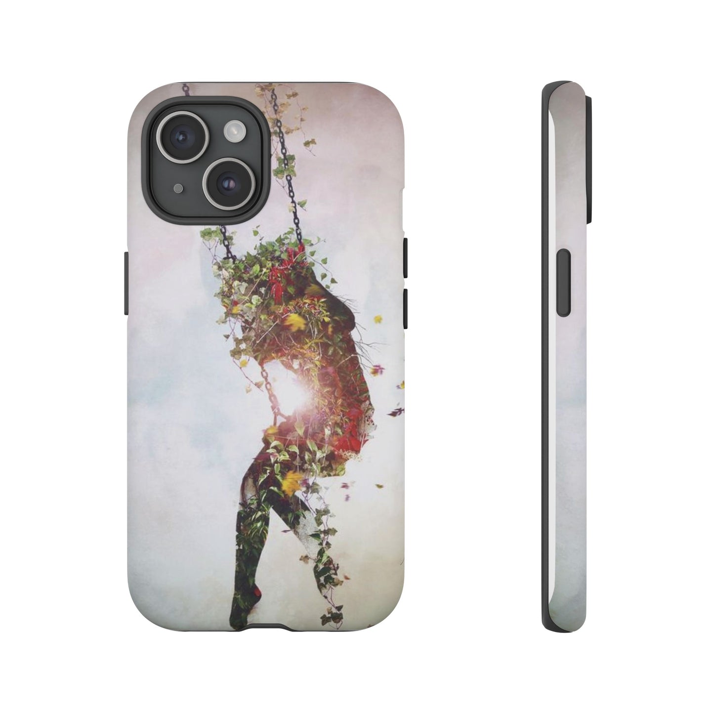 Flower Swing Girl Wallpaper Phone Case | iPhone 15 Plus/ Pro, 14, 13, 12| Google Pixel 7, Pro, 5| Samsung Galaxy S23 All Major Phone Models