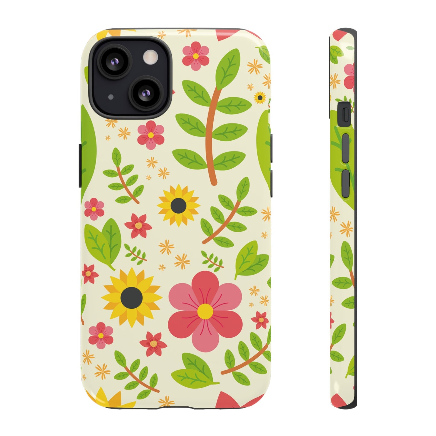 Botanical Flowers Phone Case | iPhone 15 Plus/ Pro, 14, 13, 12| Google Pixel 7, Pro, 5| Samsung Galaxy S23 All Major Phone Models