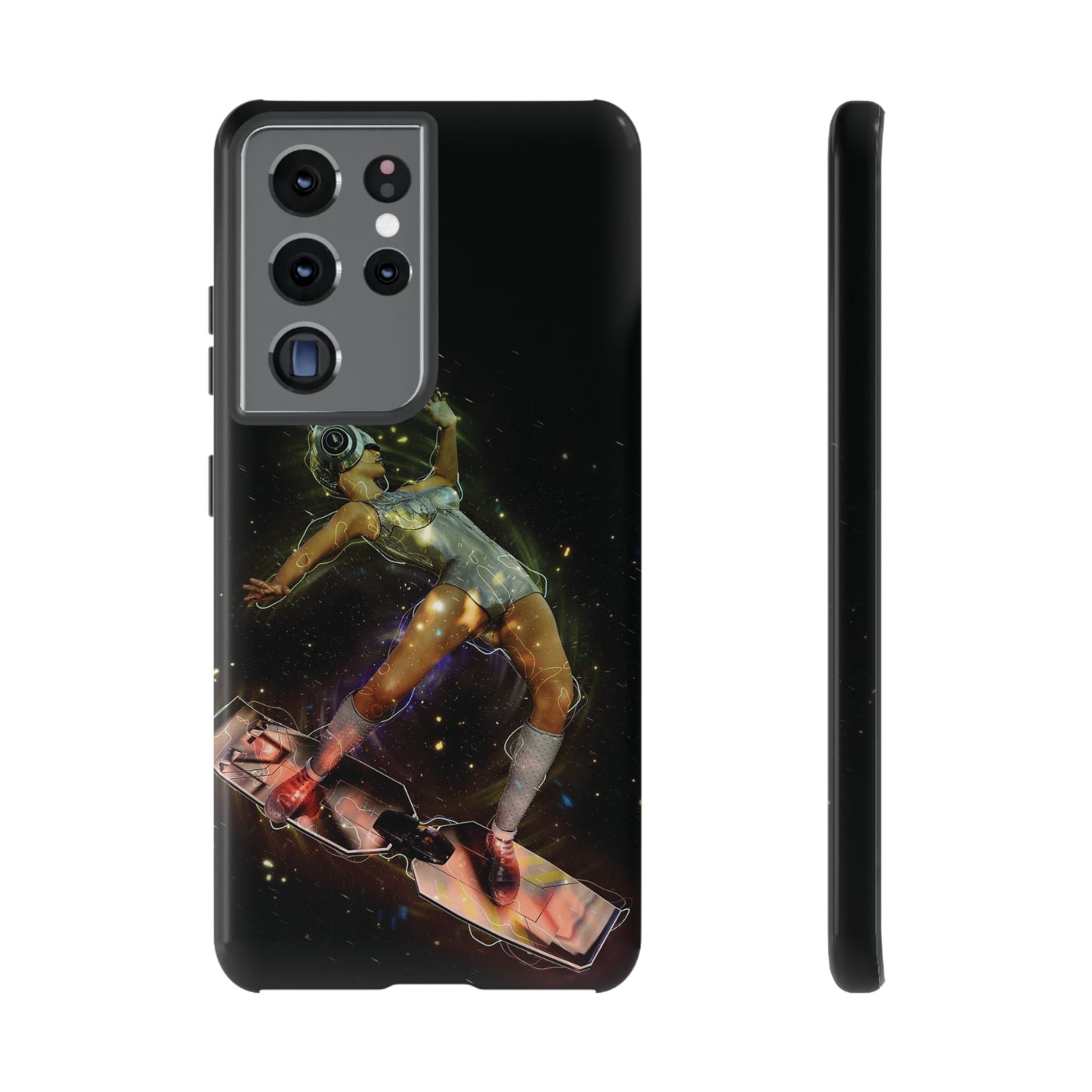 Sci-Fi Skateboard Wallpaper Phone Case | iPhone 15 Plus/ Pro, 14, 13, 12| Google Pixel 7, Pro, 5| Samsung Galaxy S23 All Major Phone Models