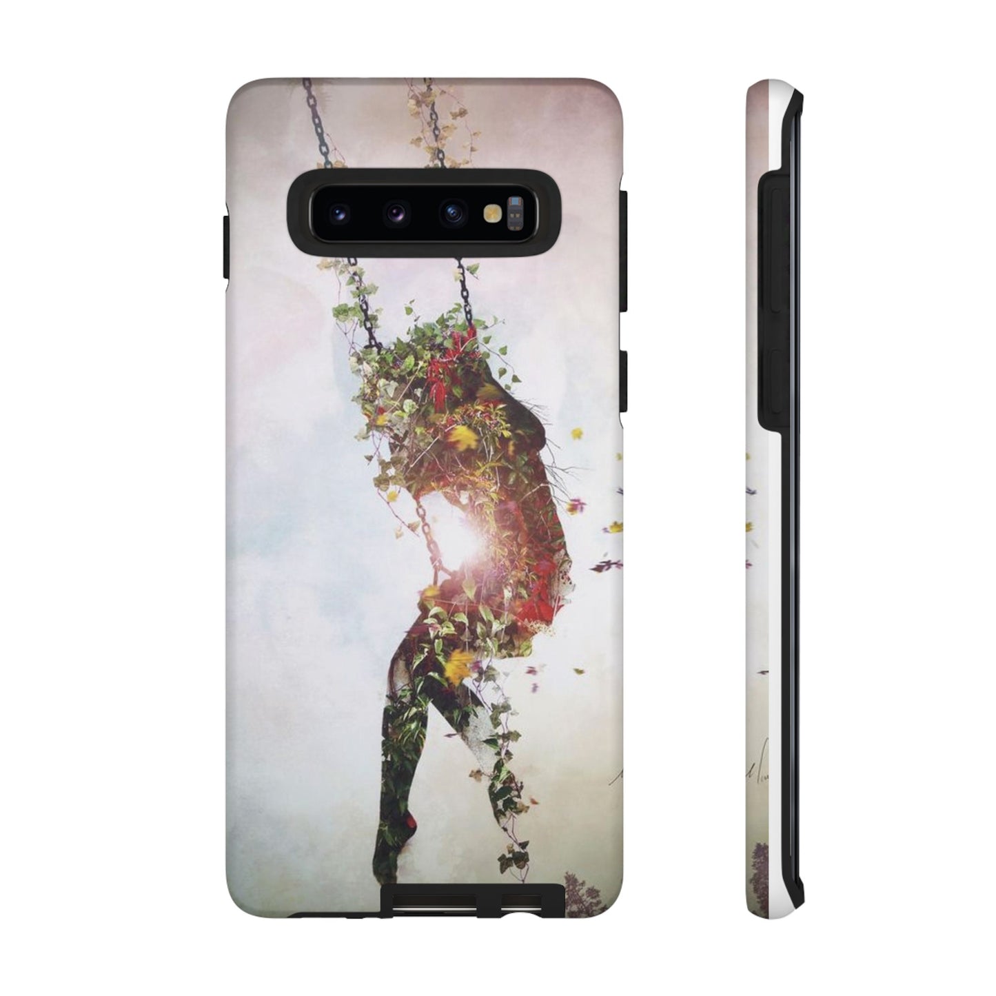 Flower Swing Girl Wallpaper Phone Case | iPhone 15 Plus/ Pro, 14, 13, 12| Google Pixel 7, Pro, 5| Samsung Galaxy S23 All Major Phone Models