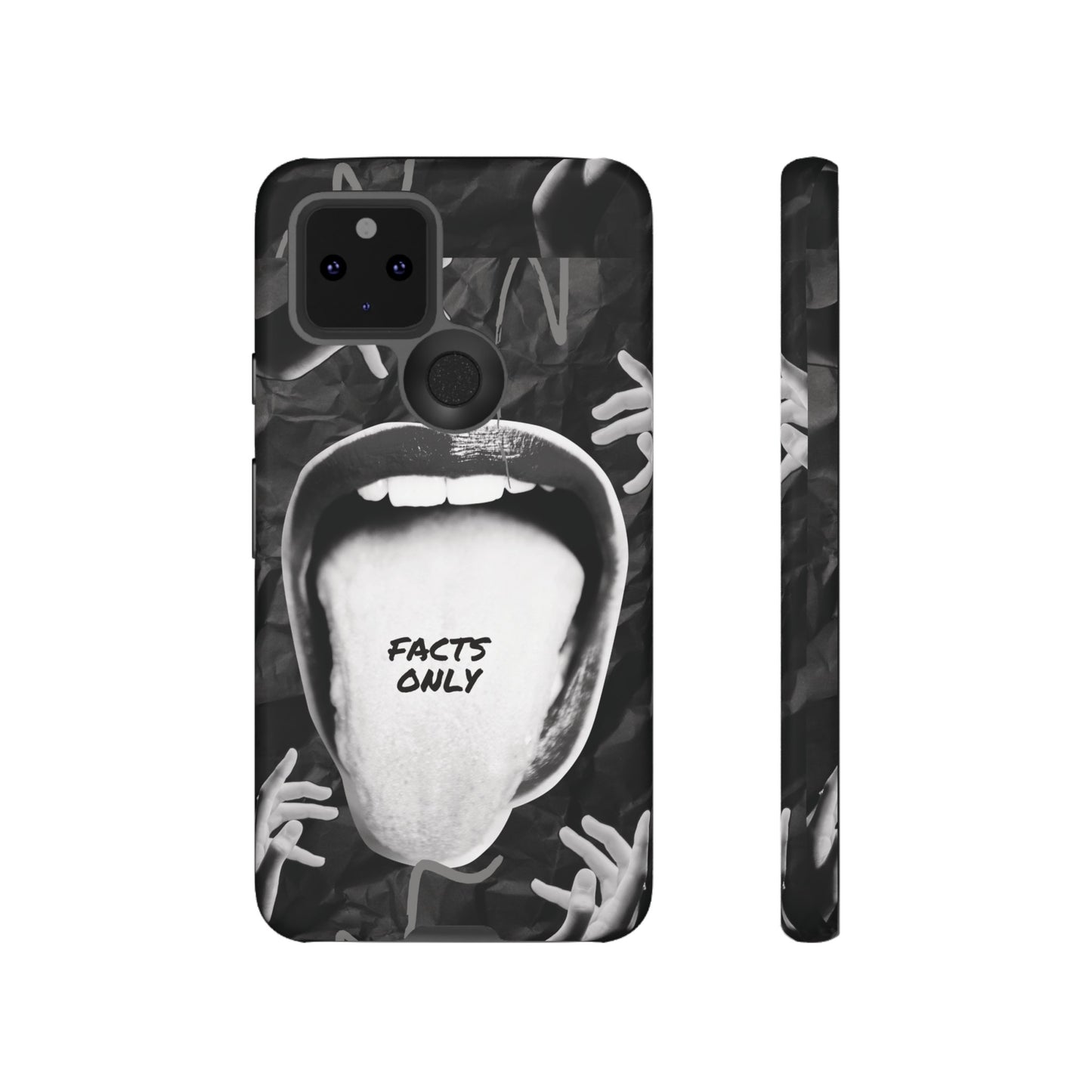 Facts Only Wallpaper Phone Case | iPhone 15 Plus/ Pro, 14, 13, 12| Google Pixel 7, Pro, 5| Samsung Galaxy S23 All Major Phone Models