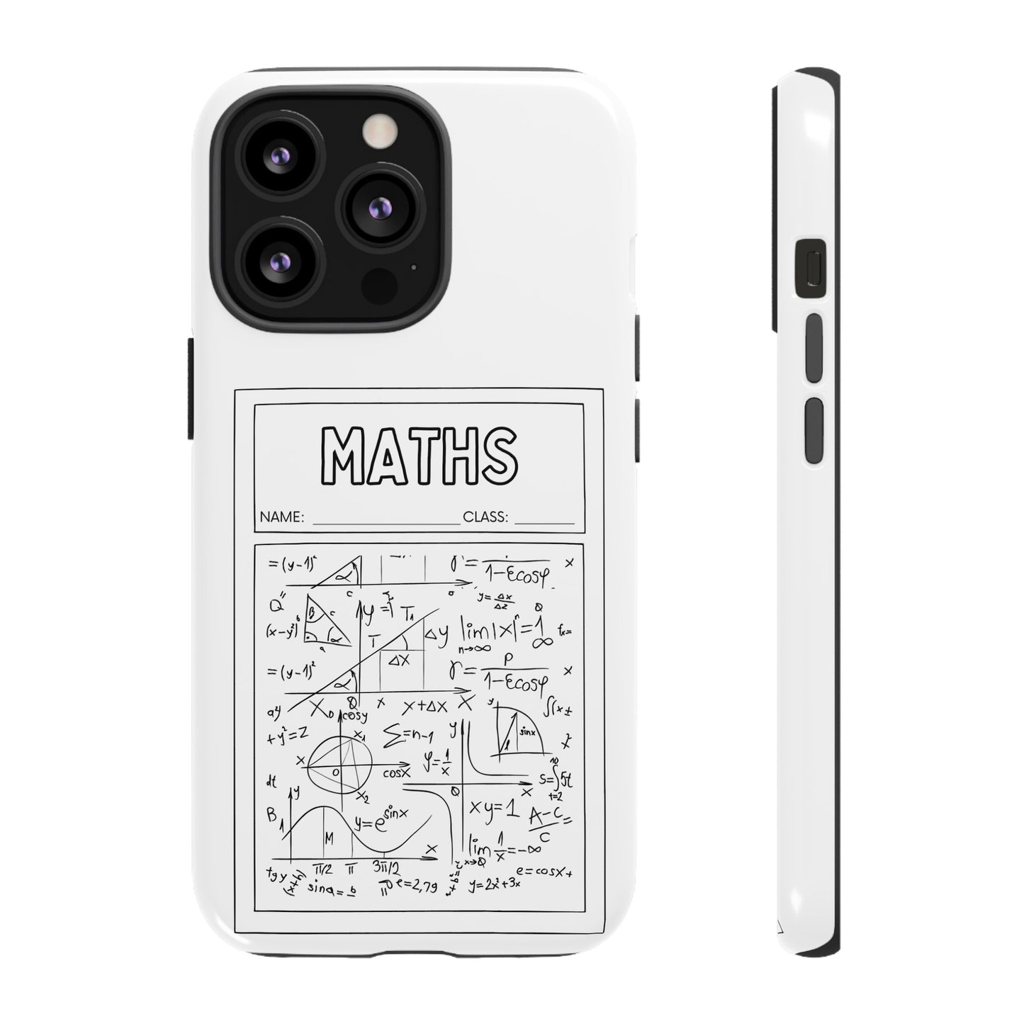 Maths Class Wallpaper Phone Case | iPhone 15 Plus/ Pro, 14, 13, 12| Google Pixel 7, Pro, 5| Samsung Galaxy S23 All Major Phone Models