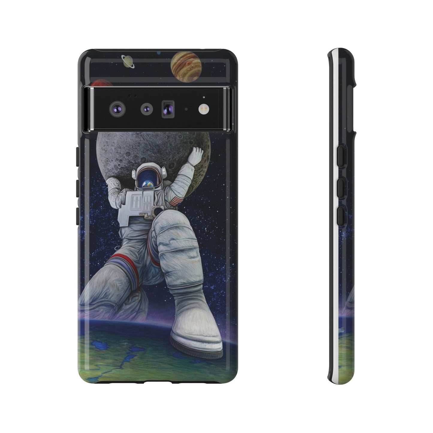 Astronaut Holding The Moon Phone Case | iPhone 15 Plus/ Pro, 14, 13, 12| Google Pixel 7, Pro, 5| Samsung Galaxy S23 All Major Phone Models