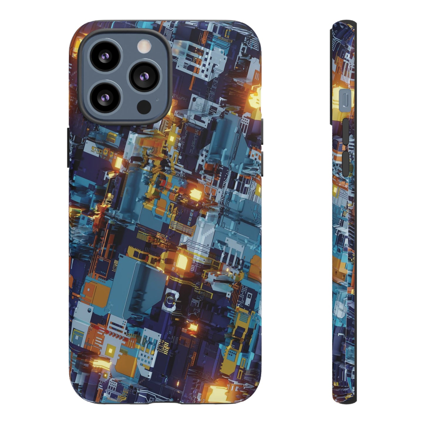 Computer Circuit Board Wallpaper Phone Case | iPhone 15 Plus/ Pro, 14, 13, 12| Google Pixel 7, Pro, 5| Samsung Galaxy S23 All Major Phone Models