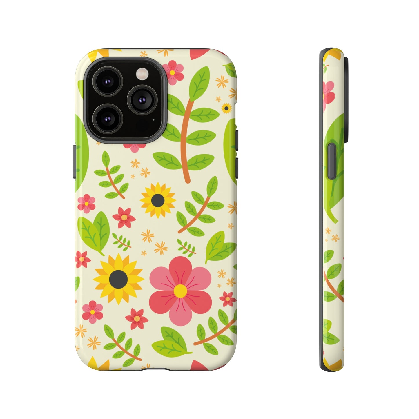 Botanical Flowers Phone Case | iPhone 15 Plus/ Pro, 14, 13, 12| Google Pixel 7, Pro, 5| Samsung Galaxy S23 All Major Phone Models