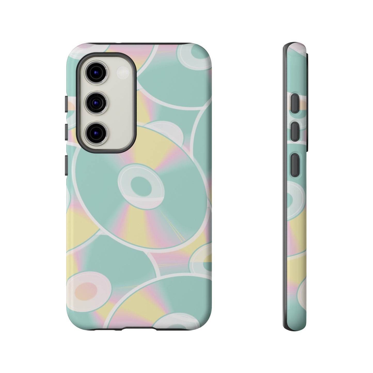 90's CD Wallpaper Phone Case | iPhone 15 Plus/ Pro, 14, 13, 12| Google Pixel 7, Pro, 5| Samsung Galaxy S23 All Major Phone Models