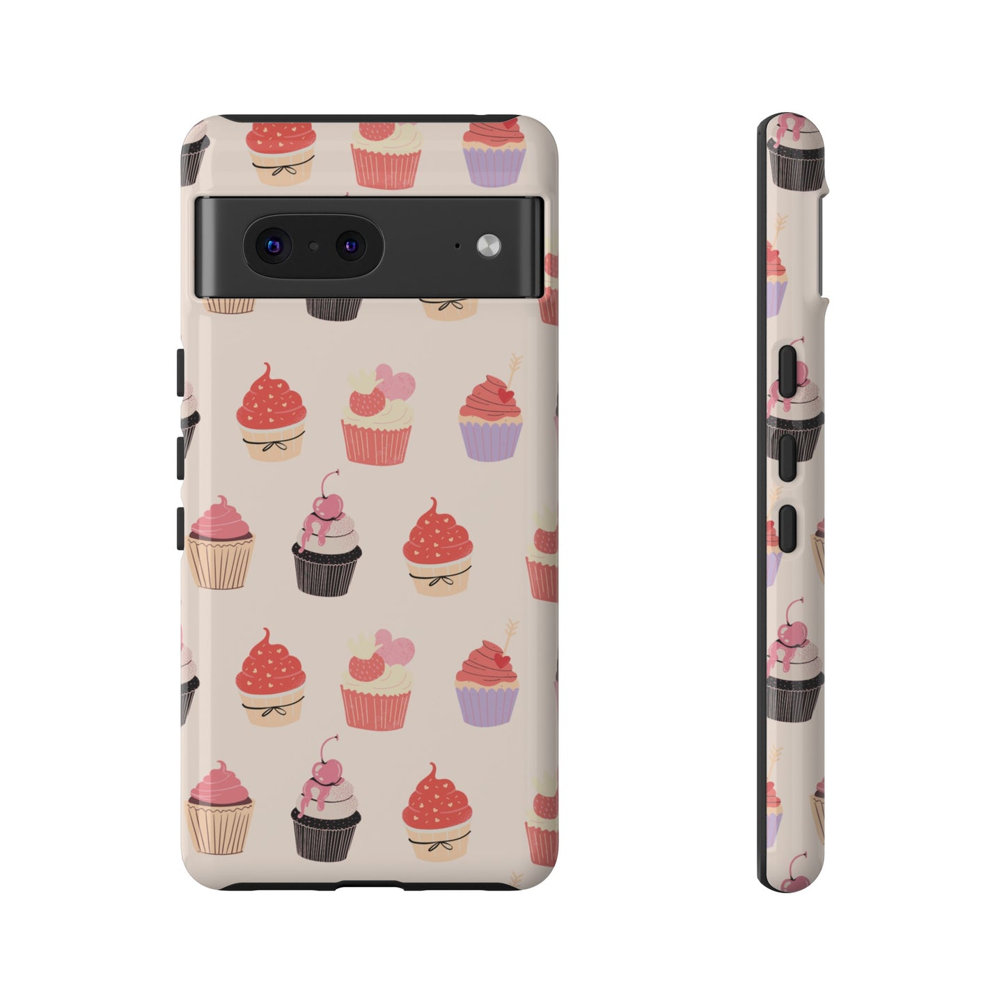 Cupcake Collage Wallpaper Phone Case | iPhone 15 Plus/ Pro, 14, 13, 12| Google Pixel 7, Pro, 5| Samsung Galaxy S23 All Major Phone Models