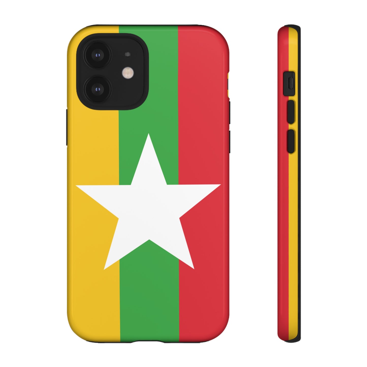 Myanmar Flag Phone Case | iPhone 15 Plus/ Pro, 14, 13, 12| Google Pixel 7, Pro, 5| Samsung Galaxy S23 All Major Phone Models