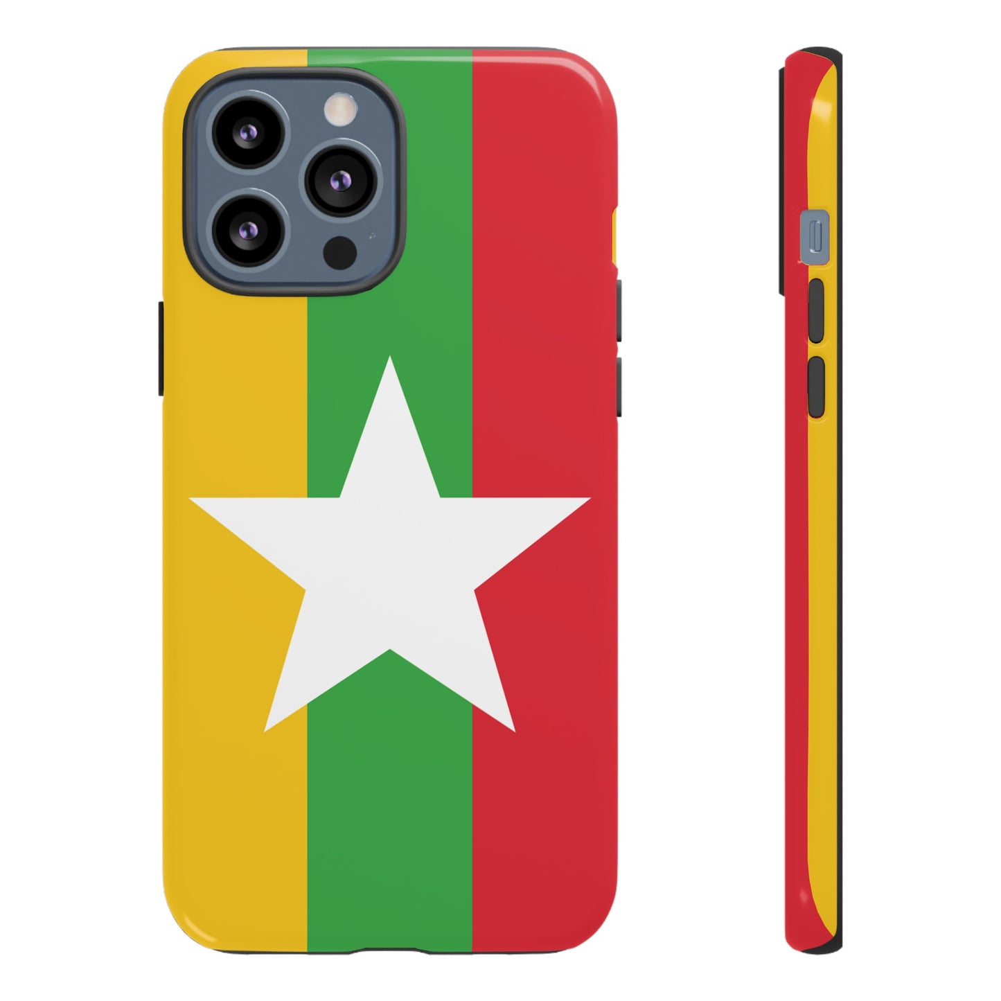 Myanmar Flag Phone Case | iPhone 15 Plus/ Pro, 14, 13, 12| Google Pixel 7, Pro, 5| Samsung Galaxy S23 All Major Phone Models